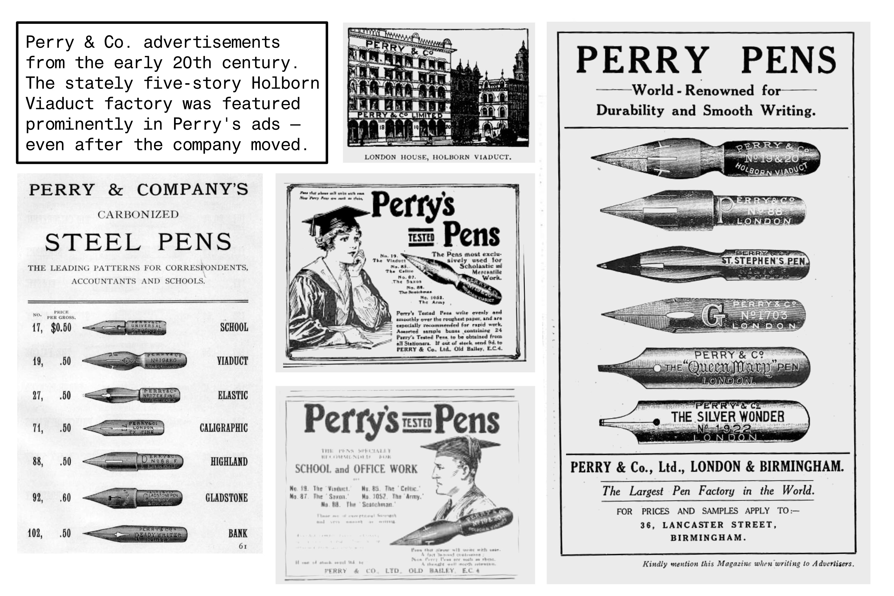 Perry Viaduct Pen Nib (Vintage)