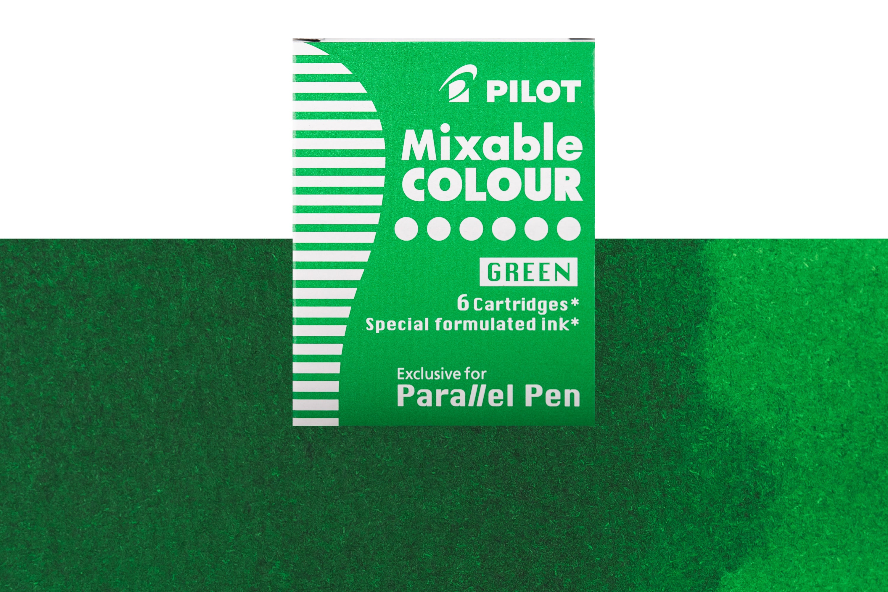 Pilot Mixable Colour Cartridges, Green, Box of 6