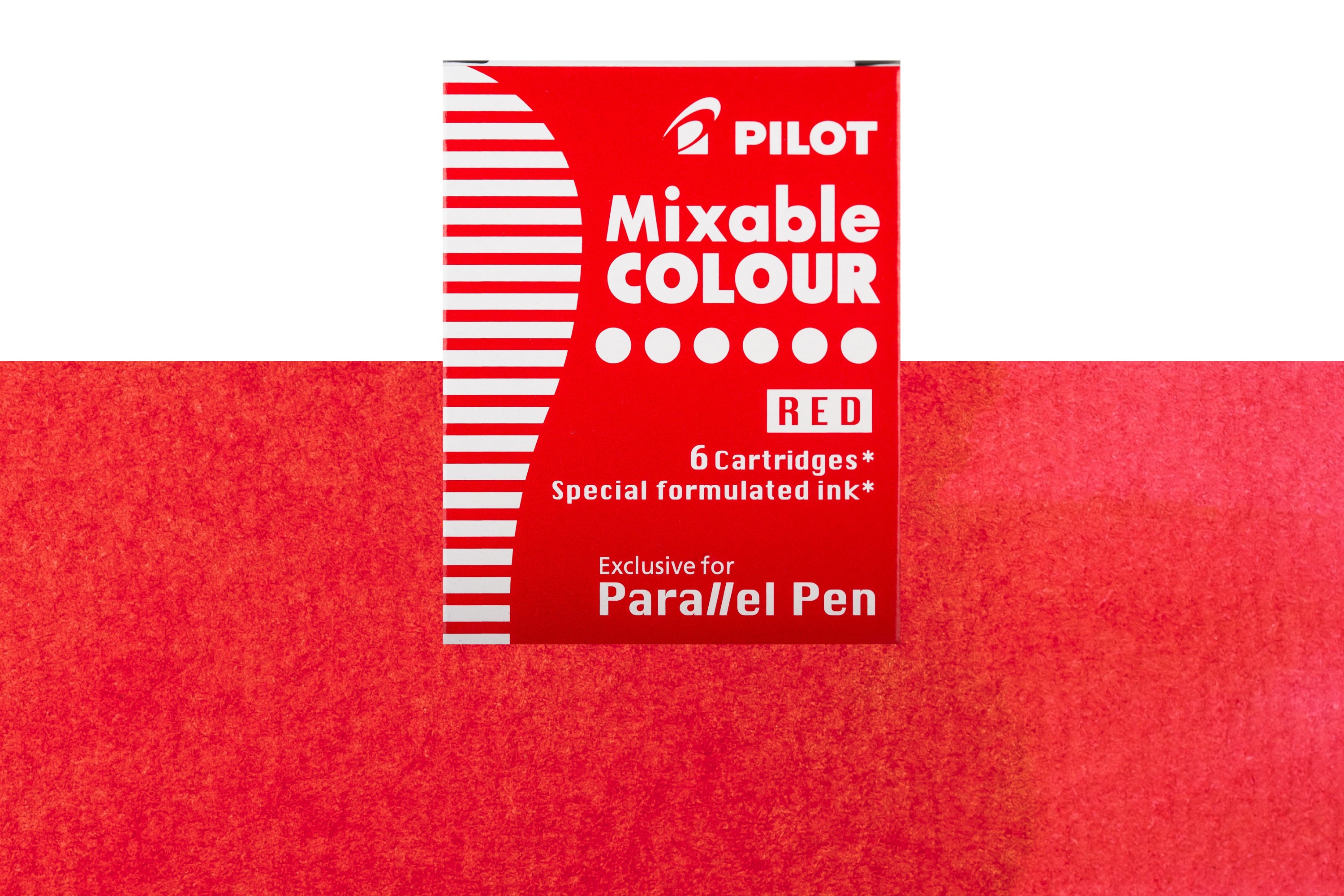 Pilot Mixable Colour Cartridges, Red, Box of 6
