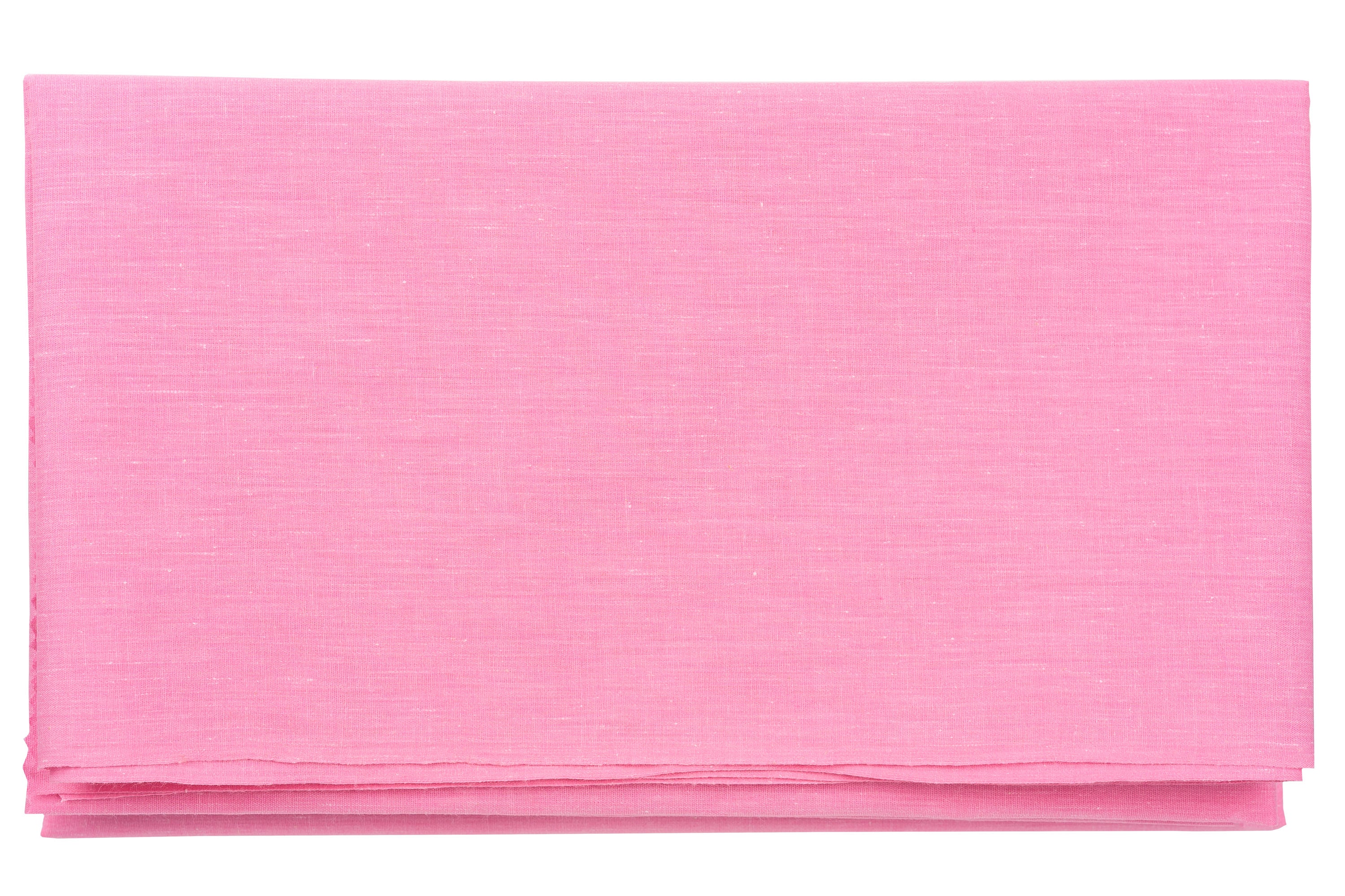 Cotton-Blend Chambray By The Yard, Pink