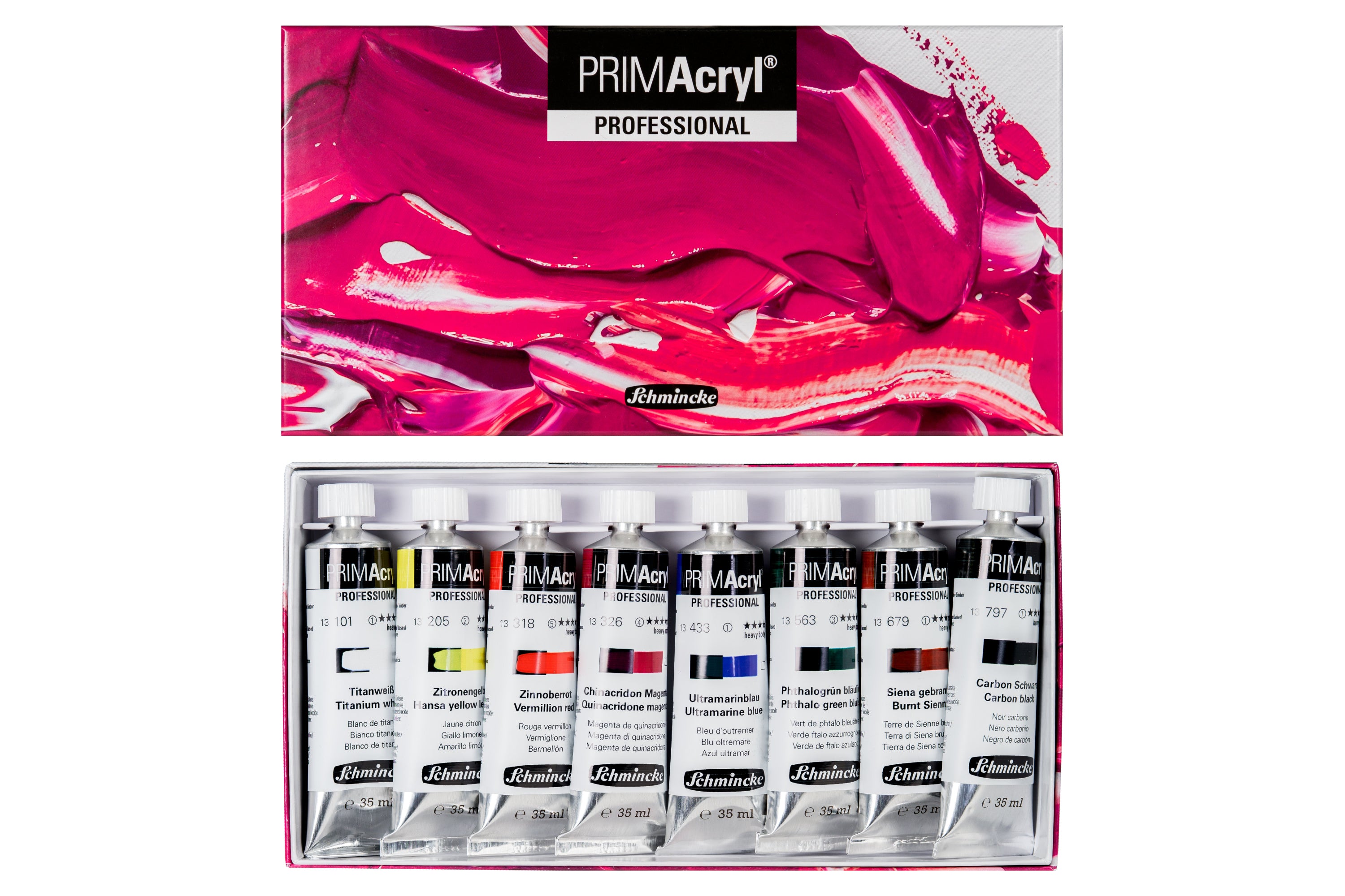 PRIMAcryl Professional Acrylic, Essential Set of 8
