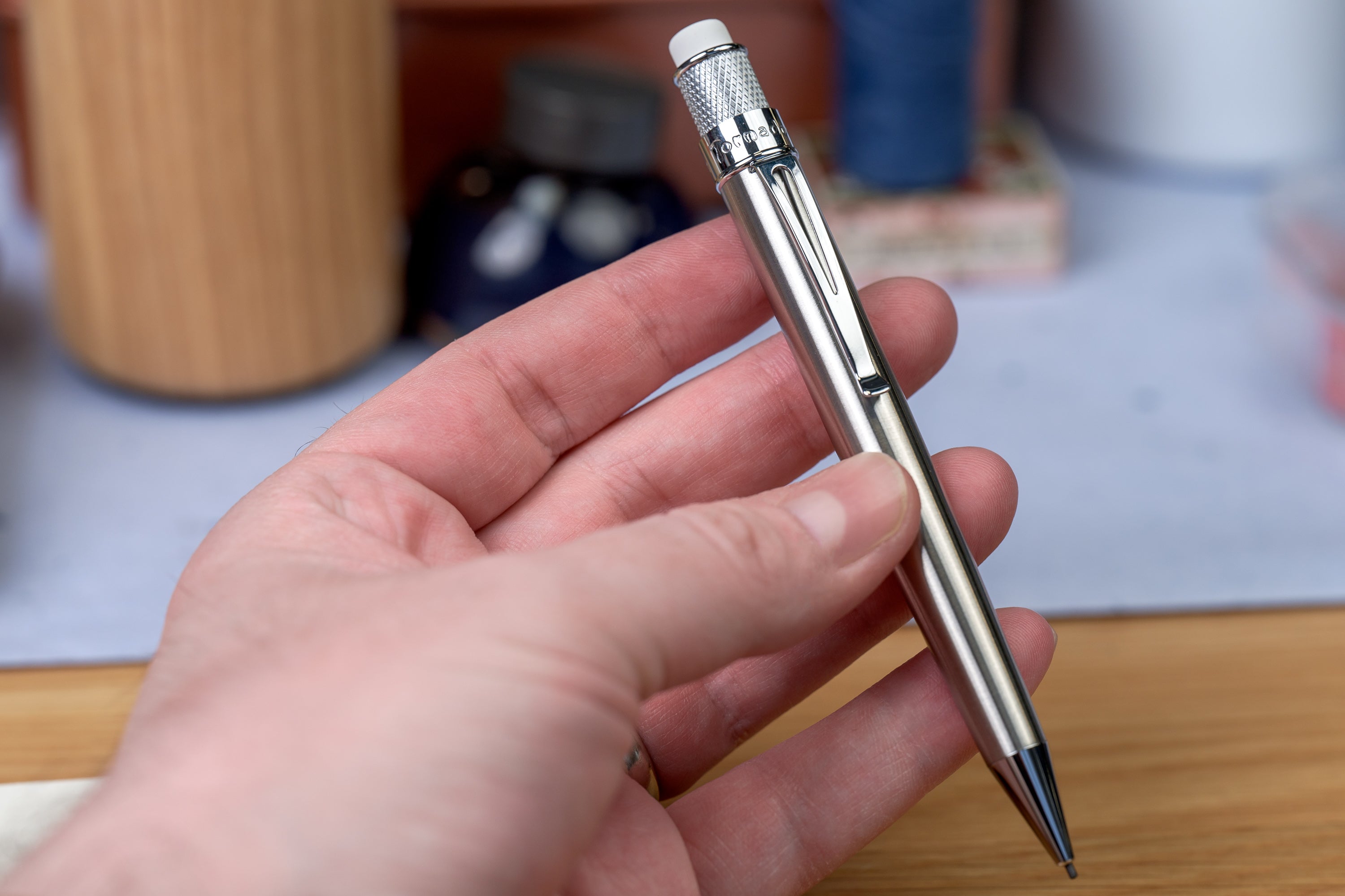 Tornado Mechanical Pencil, Stainless Steel
