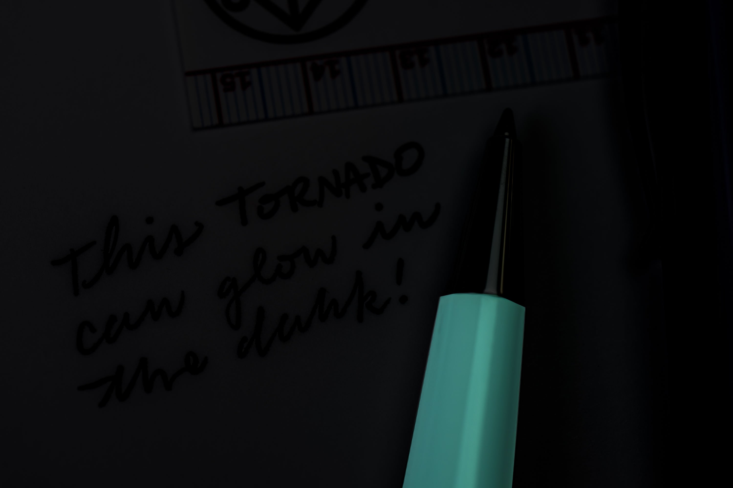 Tornado Rollerball Pen, Glow In The Dark White