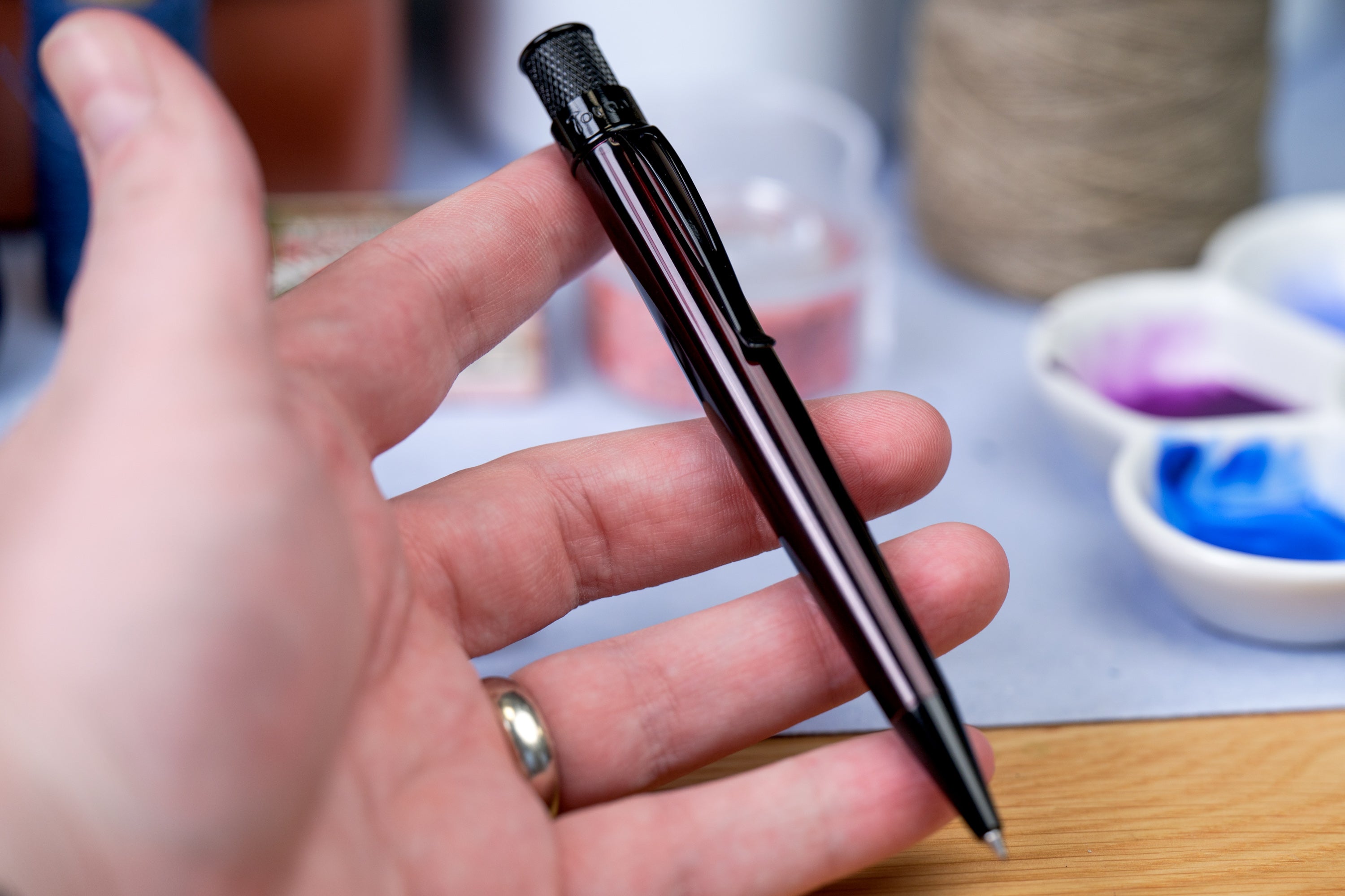 Tornado Rollerball Pen, Stealth Black Cherry