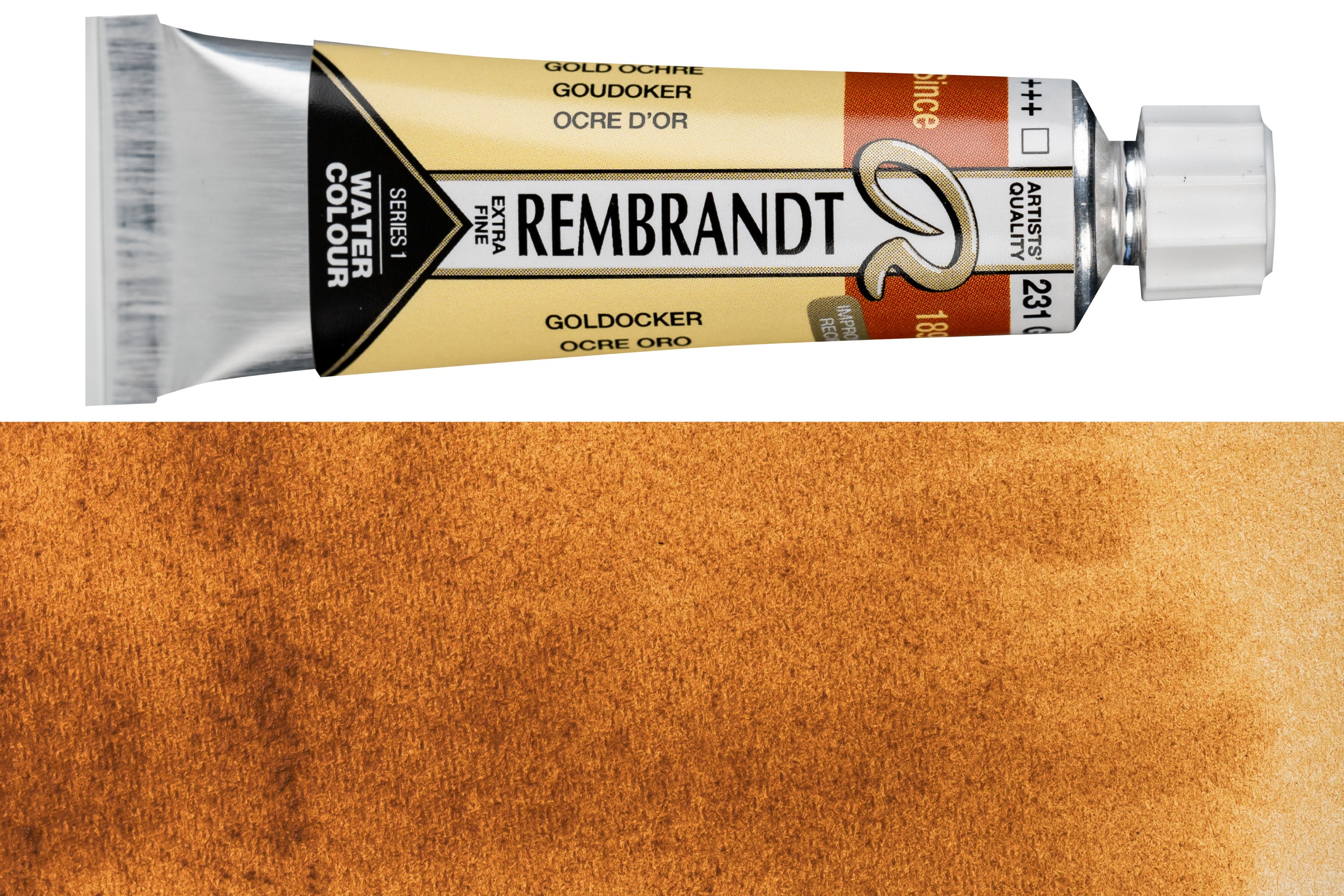 Rembrandt Watercolor, 10 mL, #231 Gold Ochre