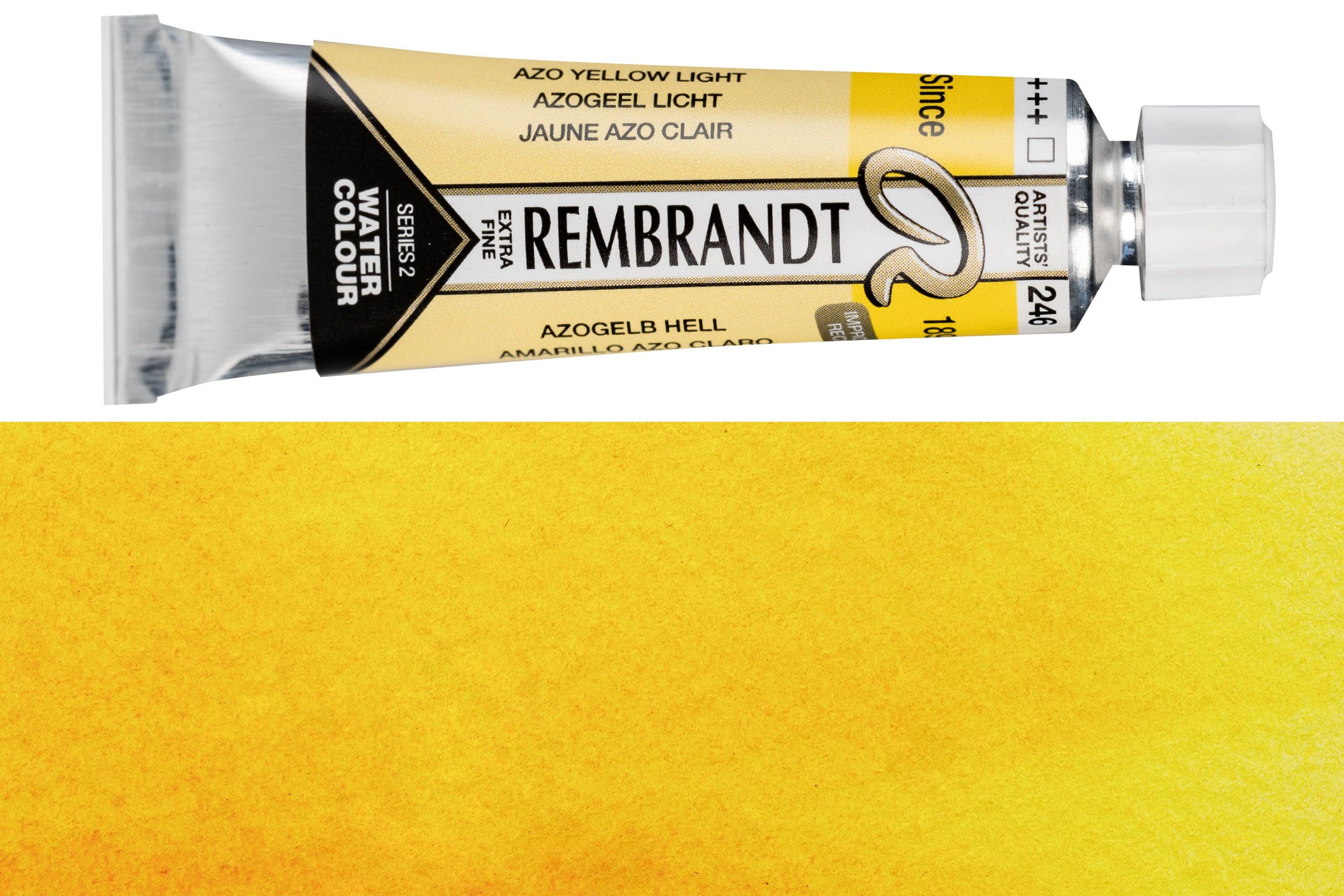 Rembrandt Watercolor, 10 mL, #246 Azo Yellow Light