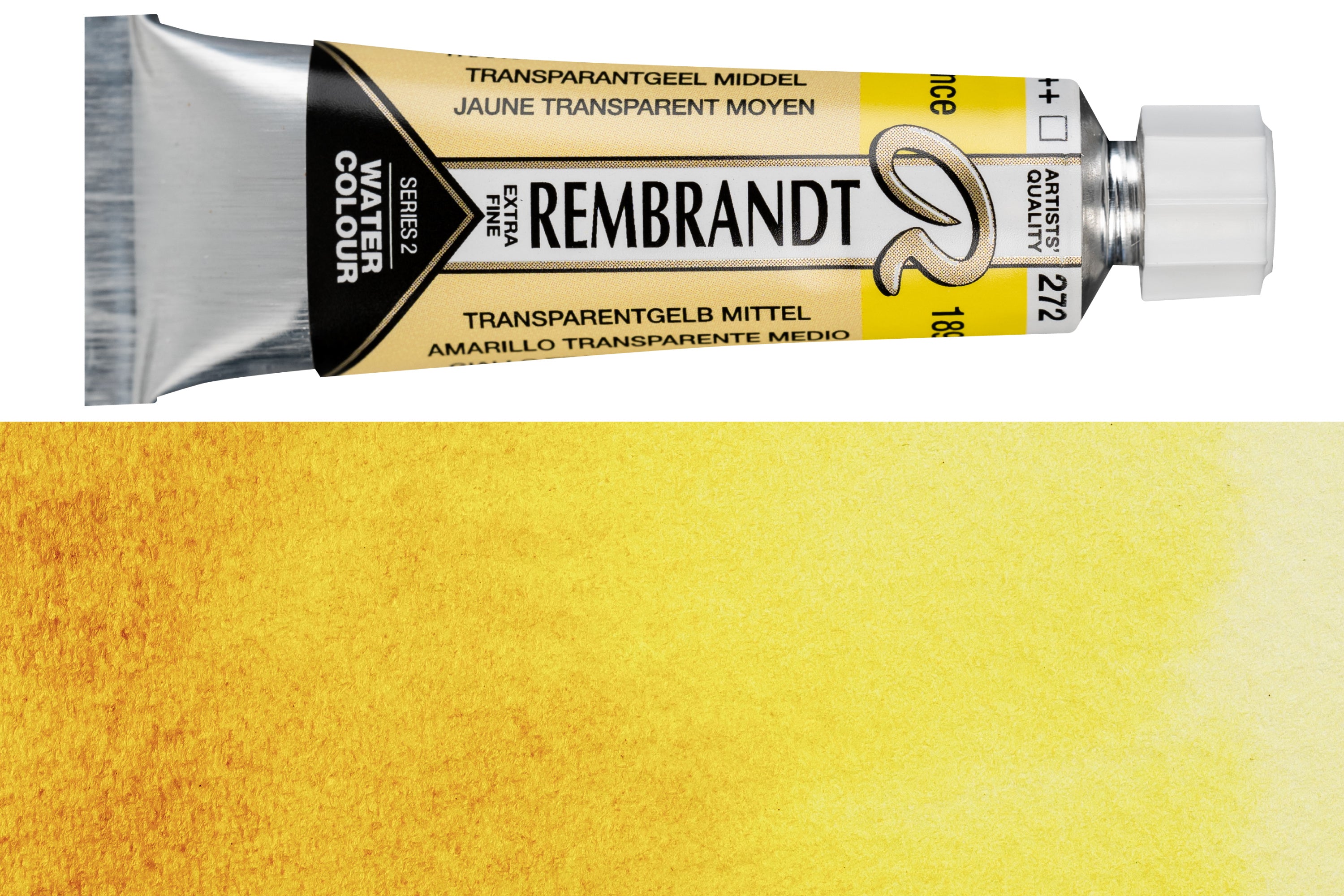 Rembrandt Watercolor, 10 mL, #272 Transparent Yellow Medium