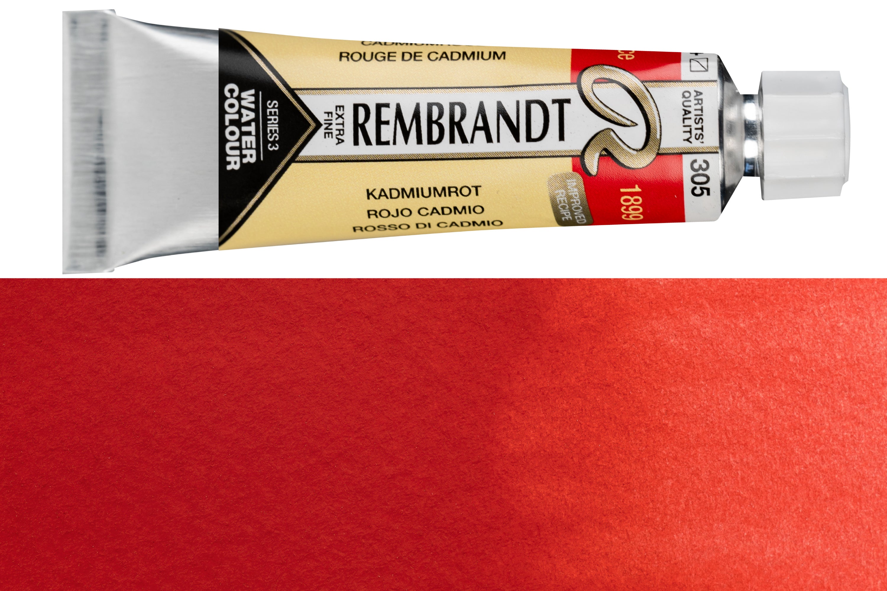 Rembrandt Watercolor, 10 mL, #305 Cadmium Red