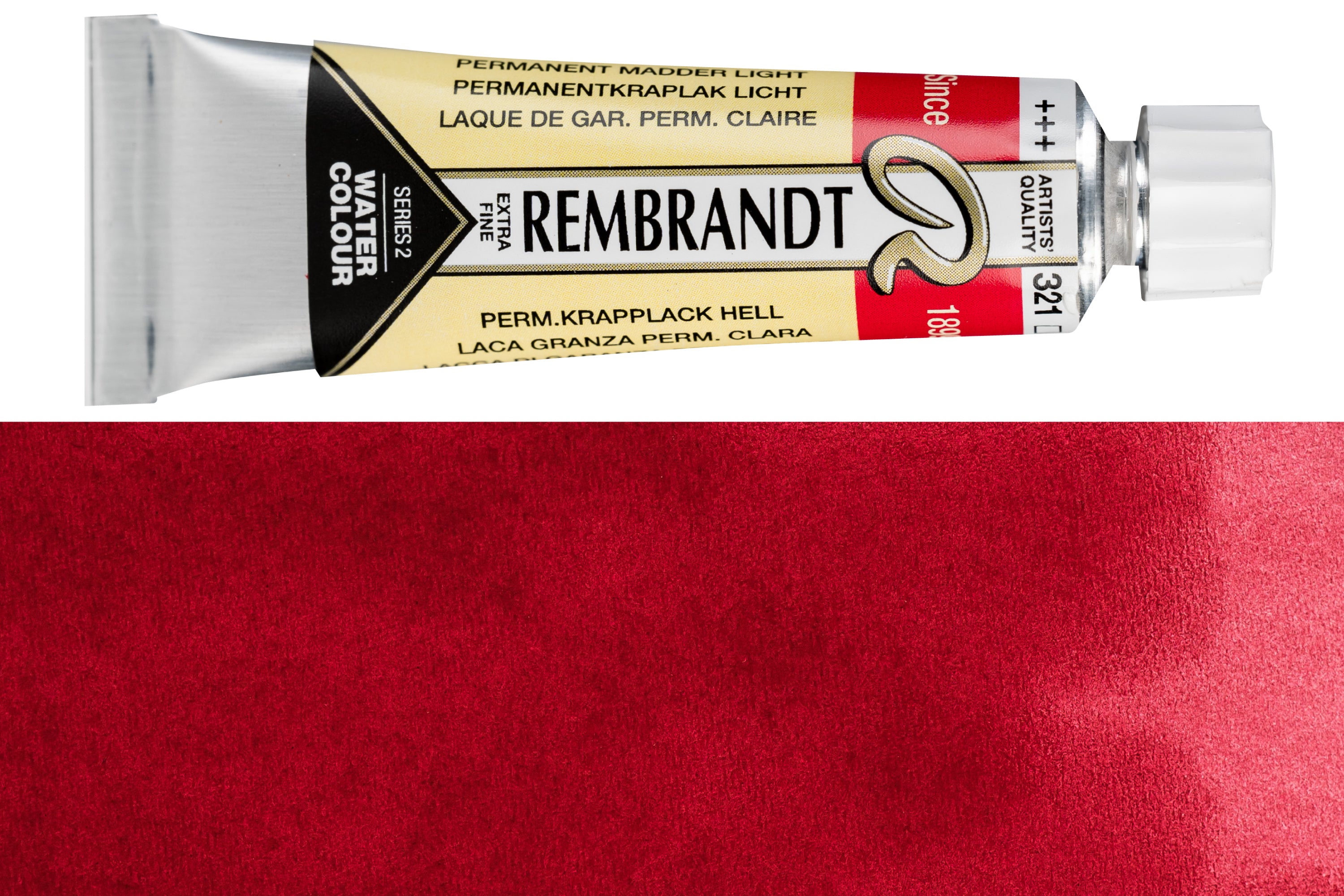 Rembrandt Watercolor, 10 mL, #321 Permanent Madder Light