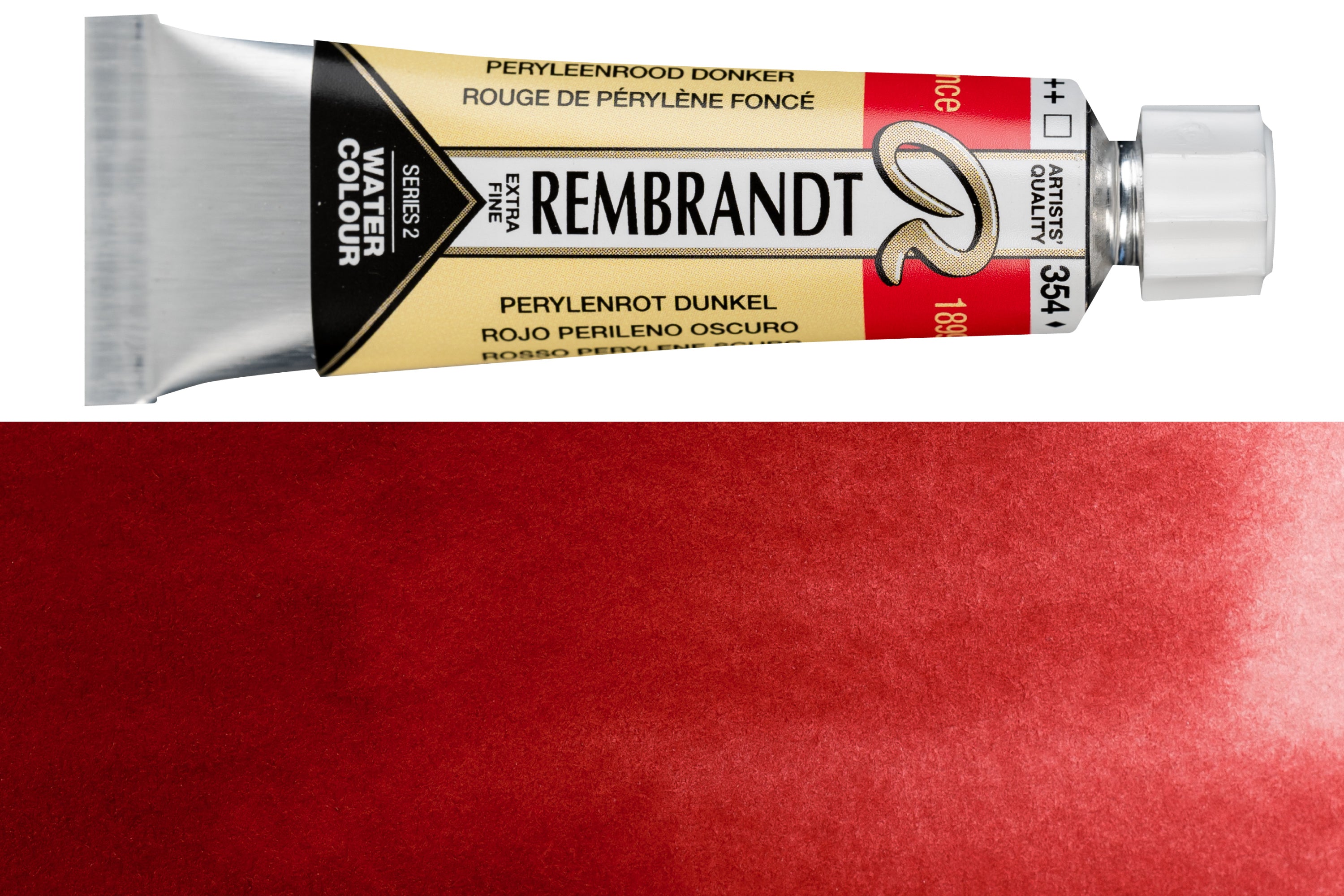 Rembrandt Watercolor, 10 mL, #354 Perylene Red Deep