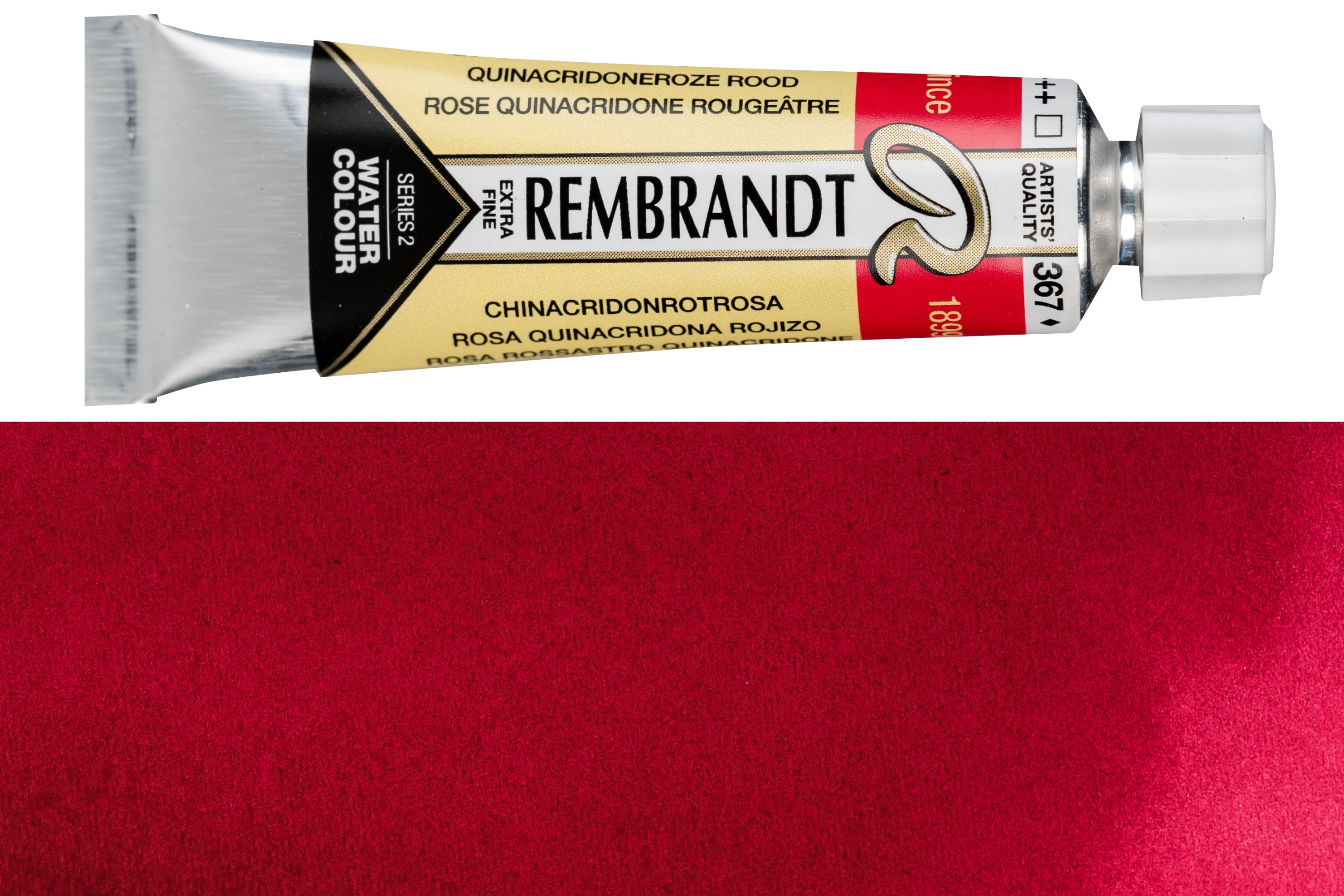 Rembrandt Watercolor, 10 mL, #367 Quinacridone Rose Reddish