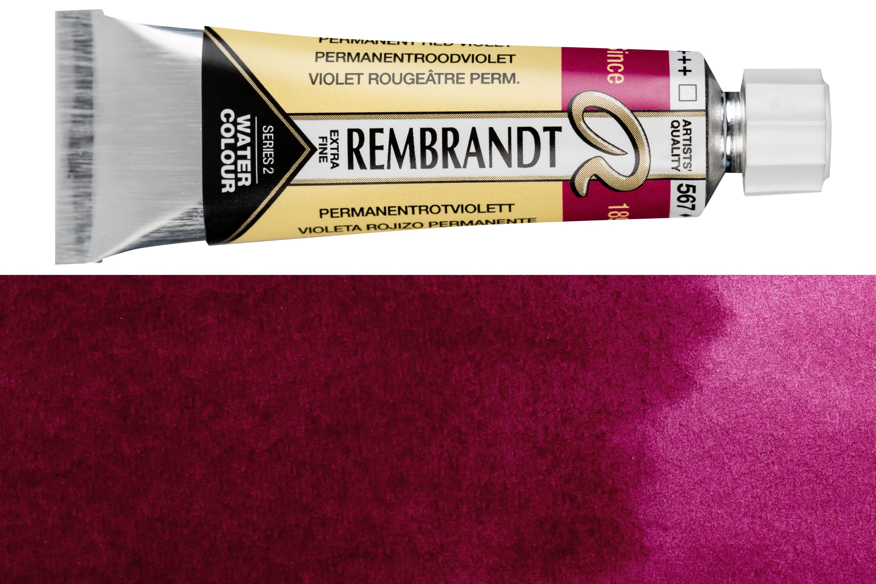 Rembrandt Watercolor, 10 mL, #567 Permanent Red Violet