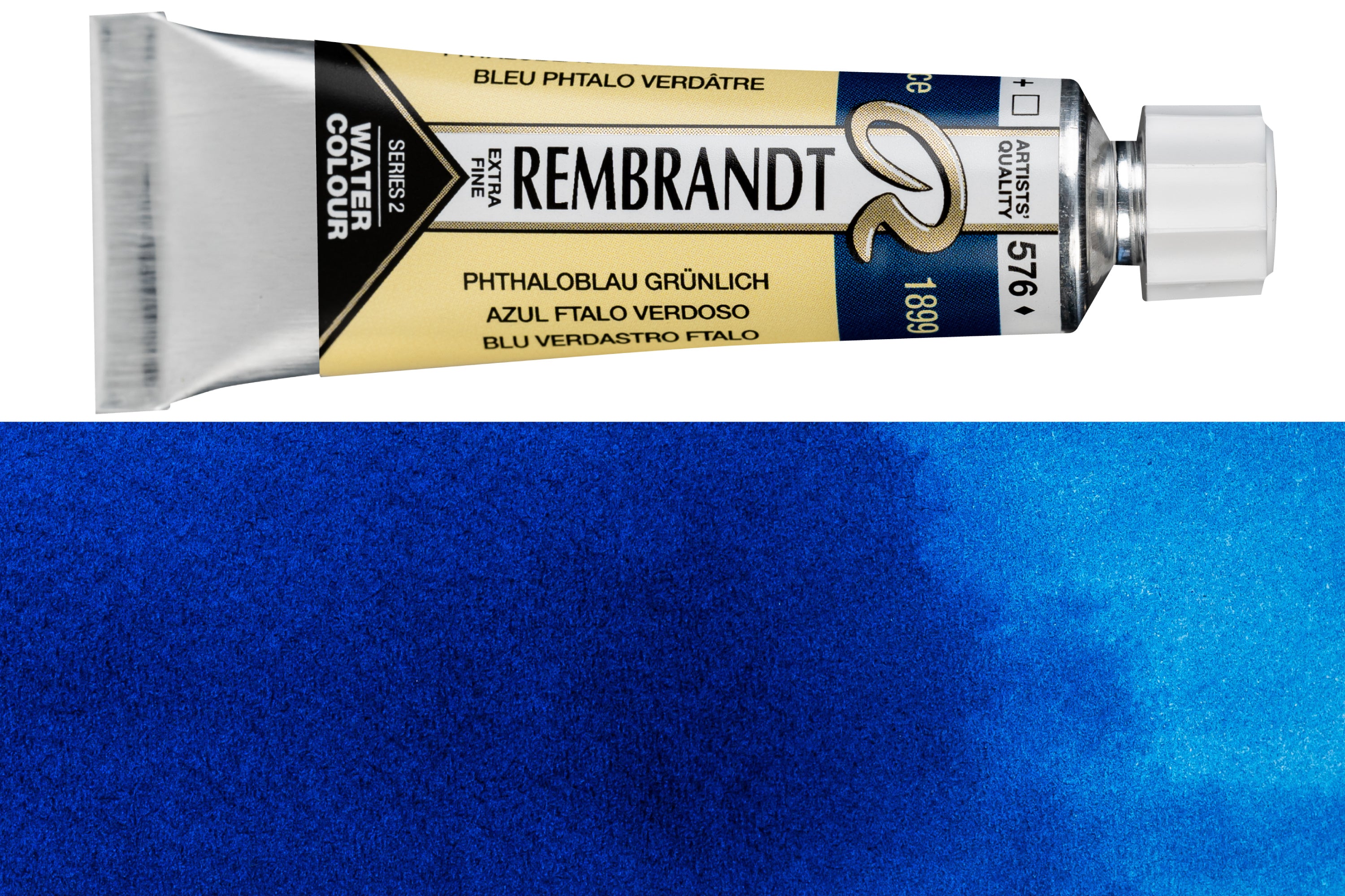 Rembrandt Watercolor, 10 mL, #576 Phthalo Blue Greenish