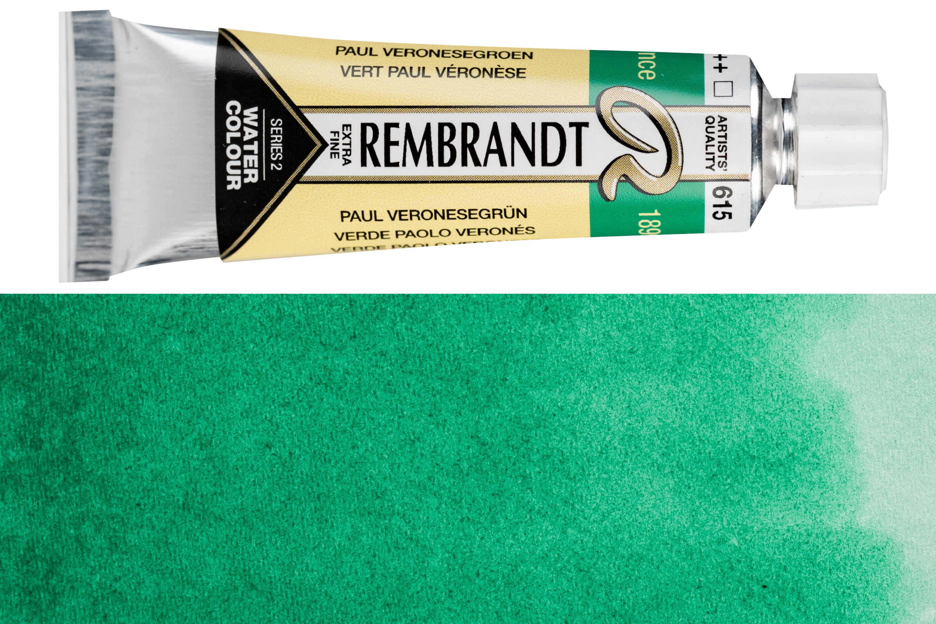 Rembrandt Watercolor, 10 mL, #615 Emerald Green