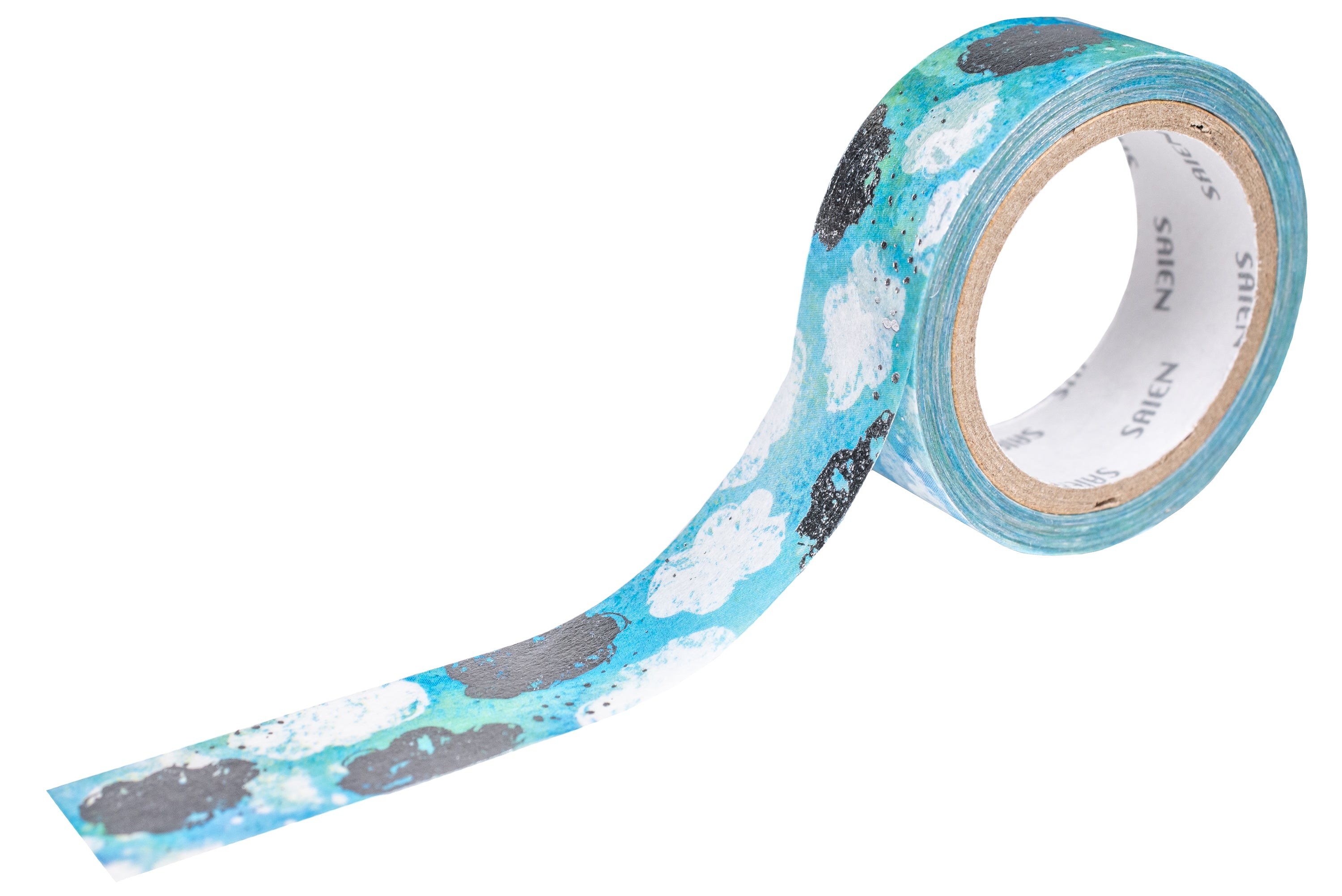 Metallic Silver Clouds Washi Tape