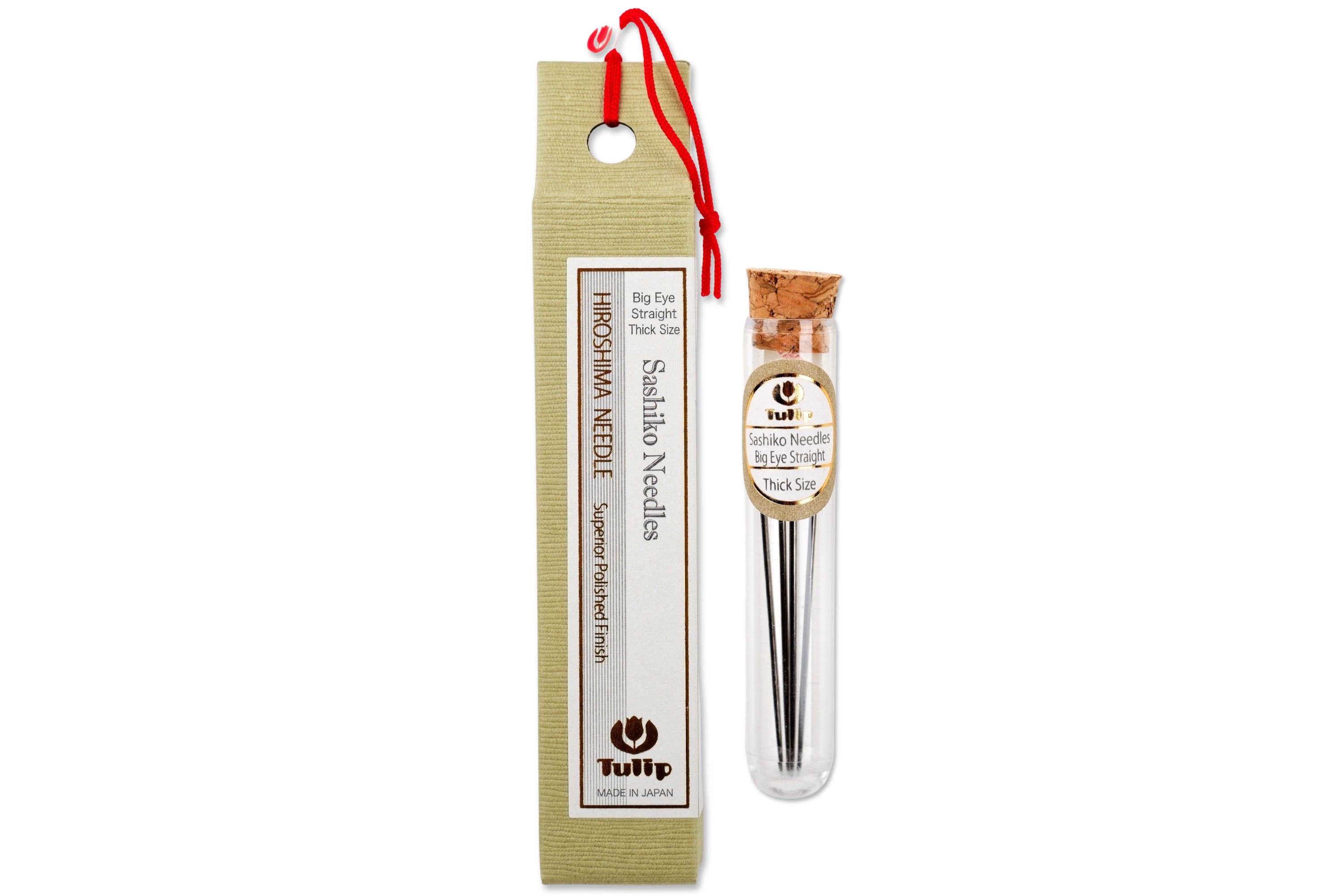 Sashiko Needles with Special Straight Eye, Thick