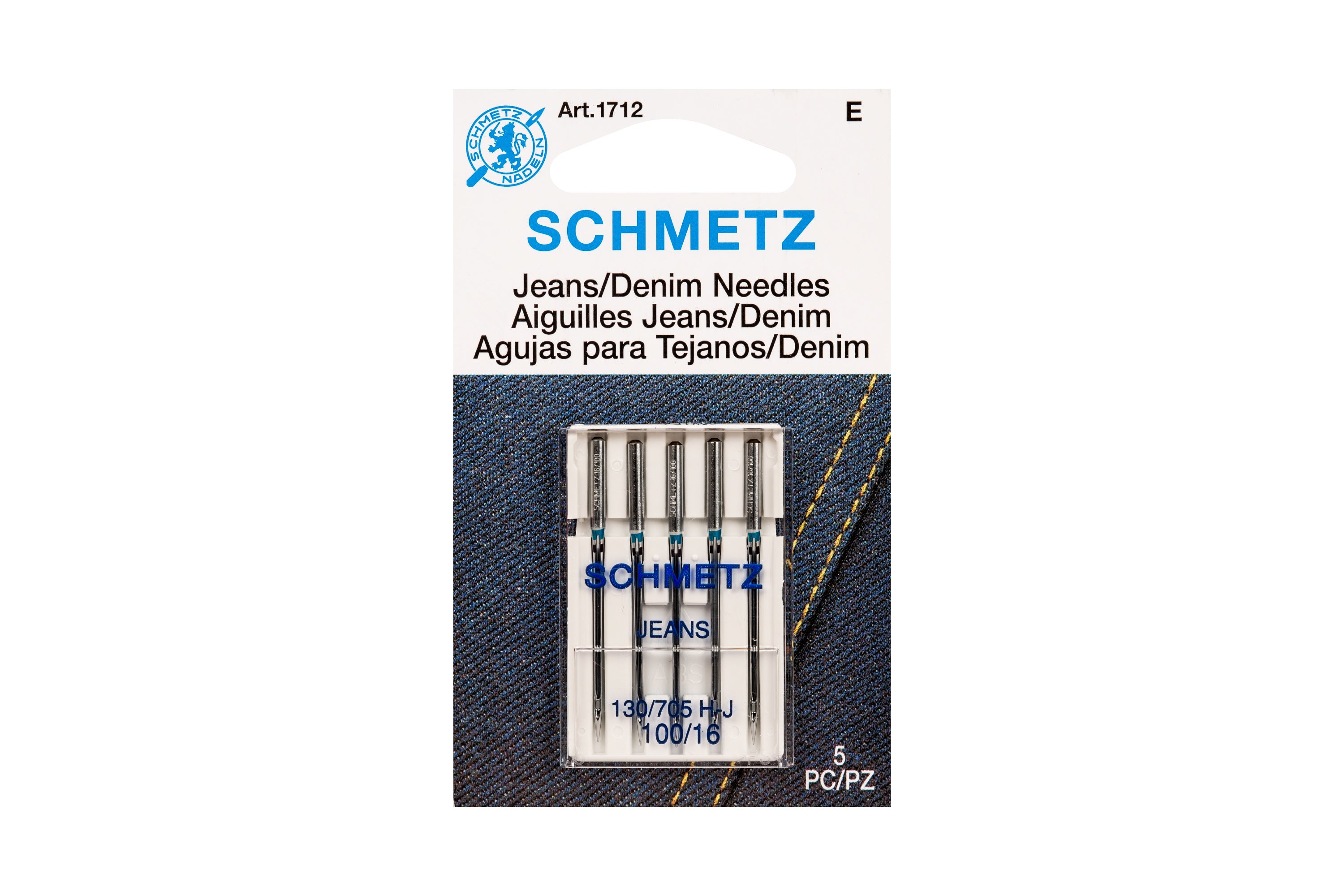 Denim Machine Needles, Set of 5