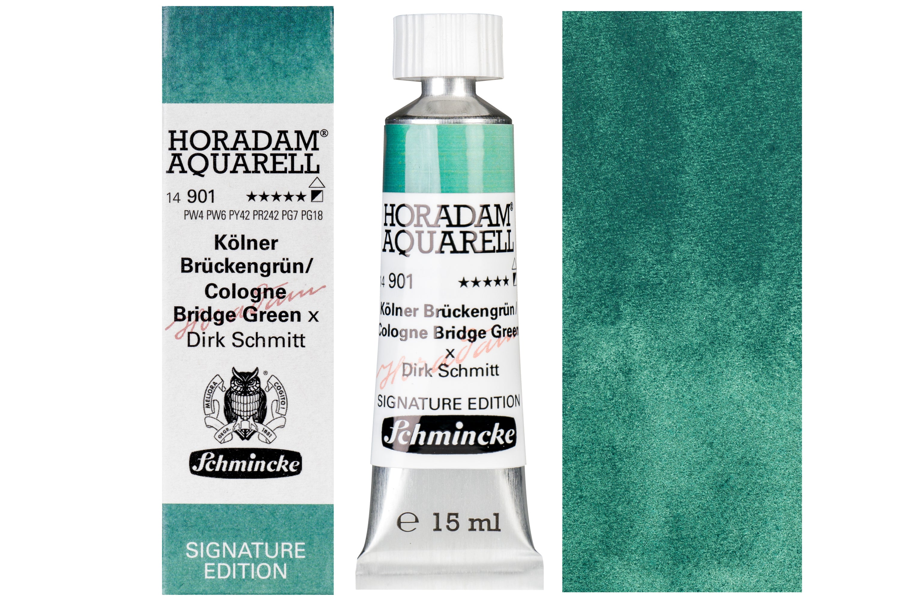 Schmincke Horadam Watercolors, Cologne Bridge Green (Signature Edition)