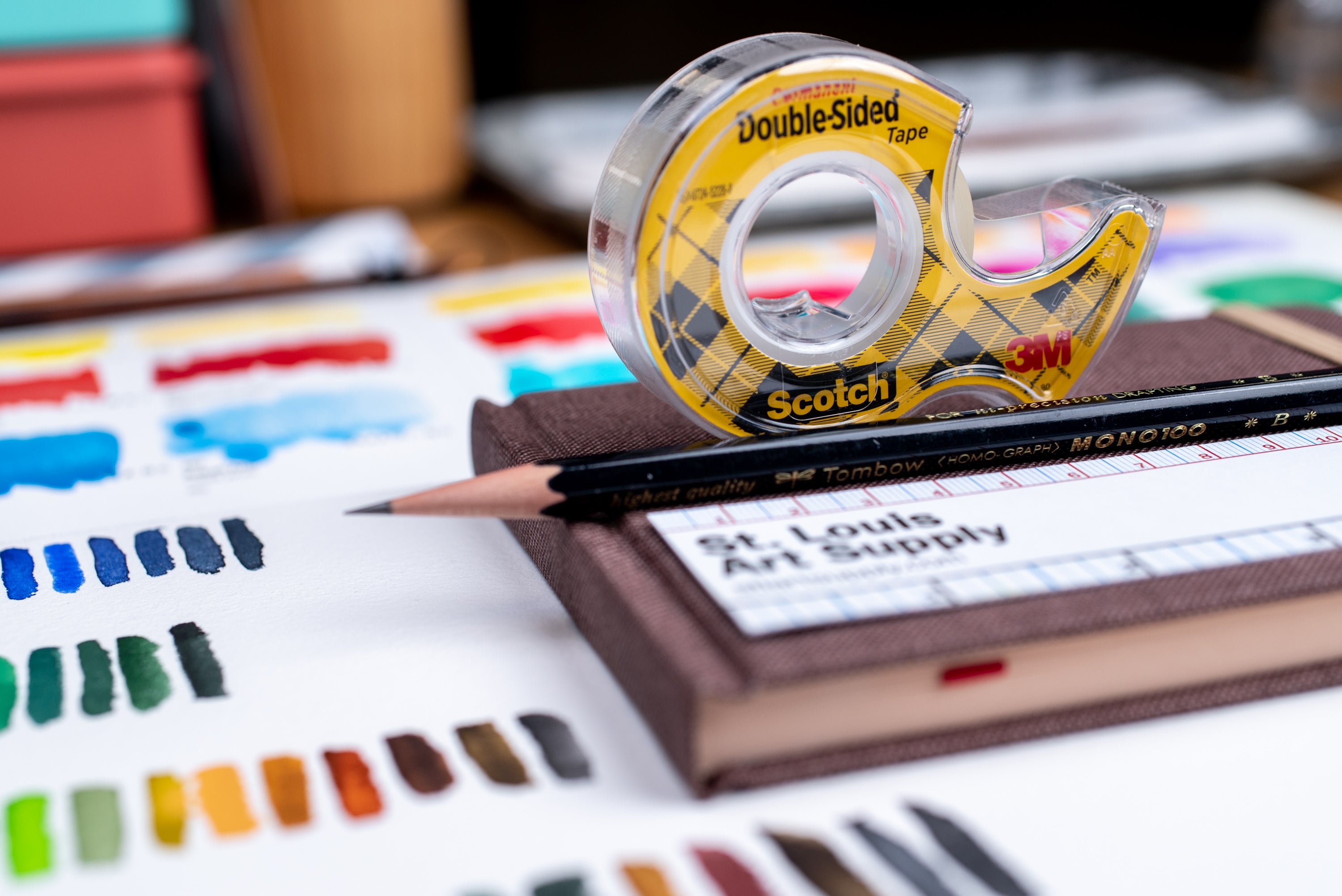 Scotch Double-Sided Tape, 1/2" x 250"