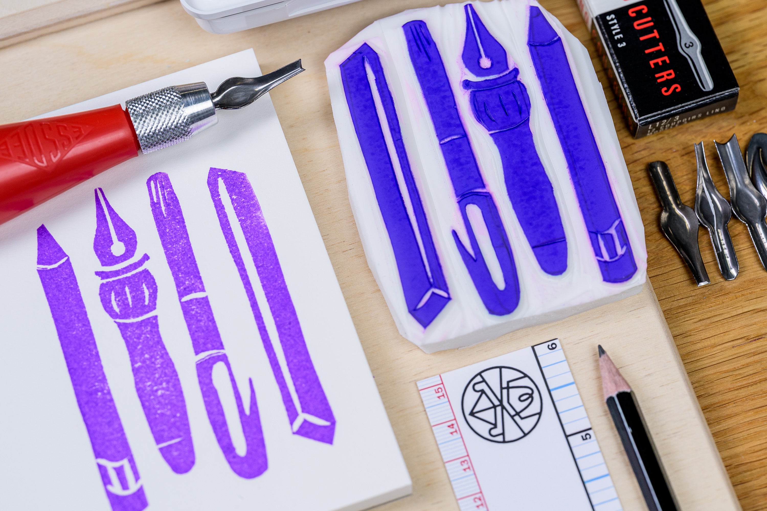 Horunavi Stamp Carving Block, 3" x 4"