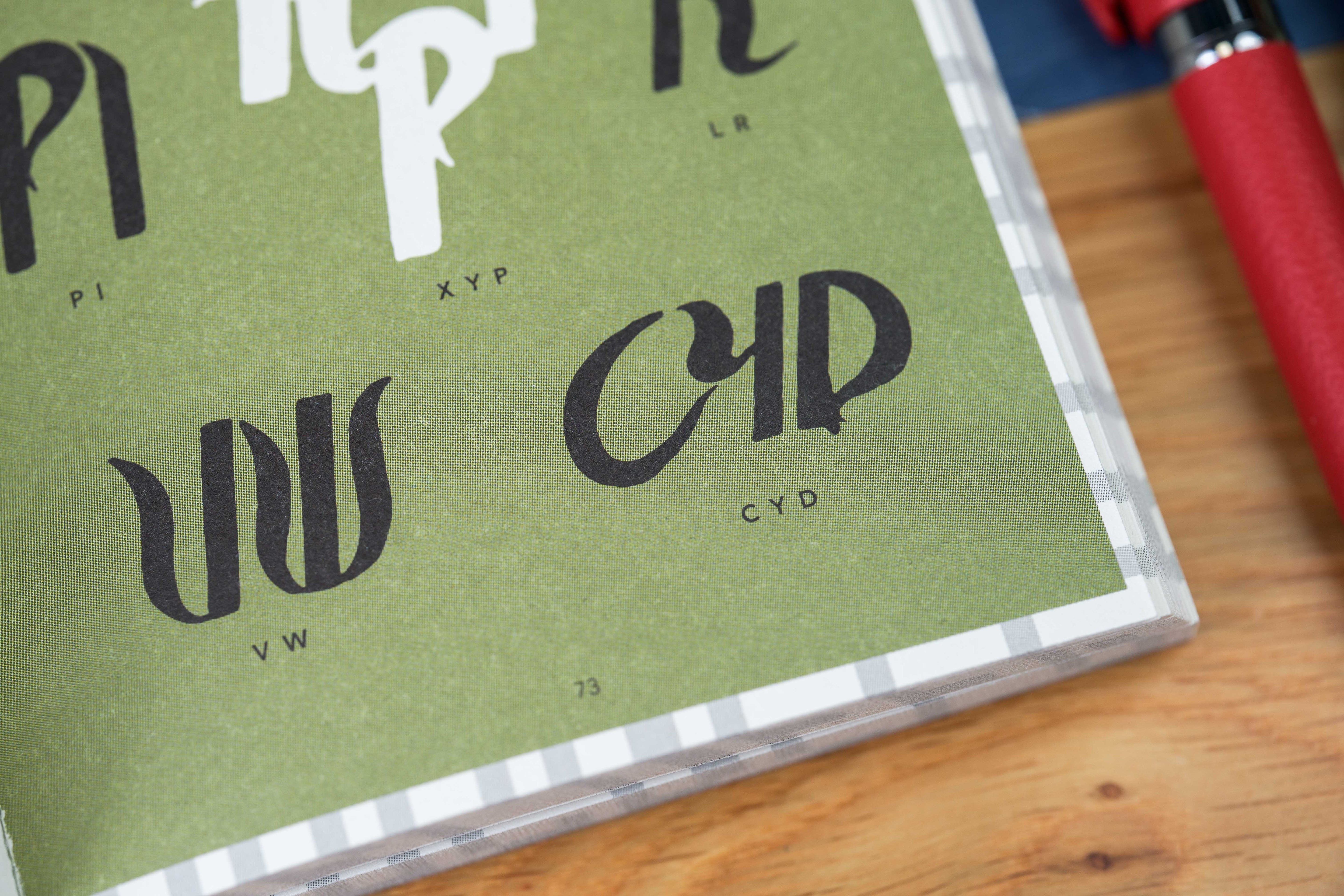 Old-Style Alphabet Lettering of Japan