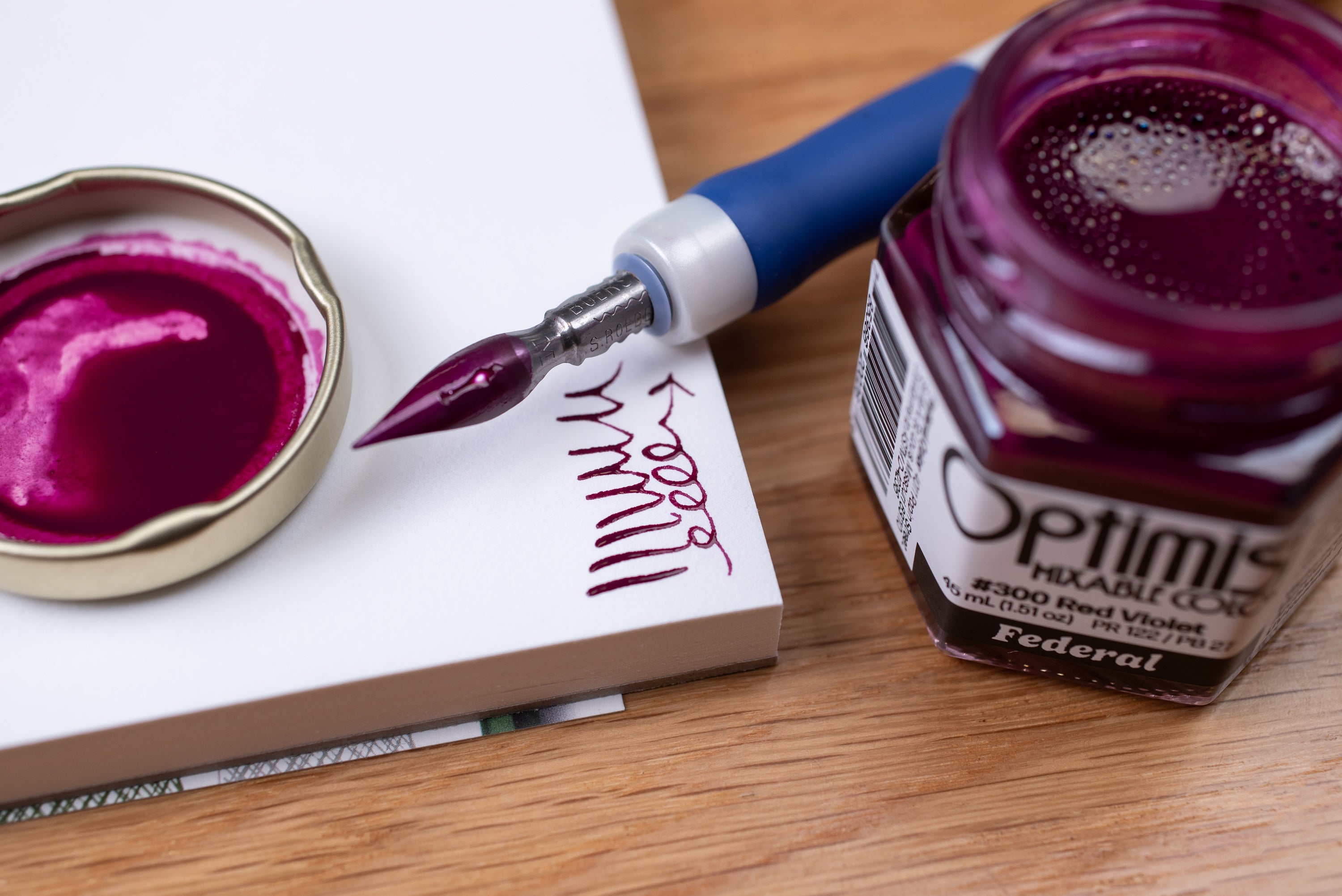 Optimist Pigment Ink, #300 Red Violet, 50 mL Precision Bottle