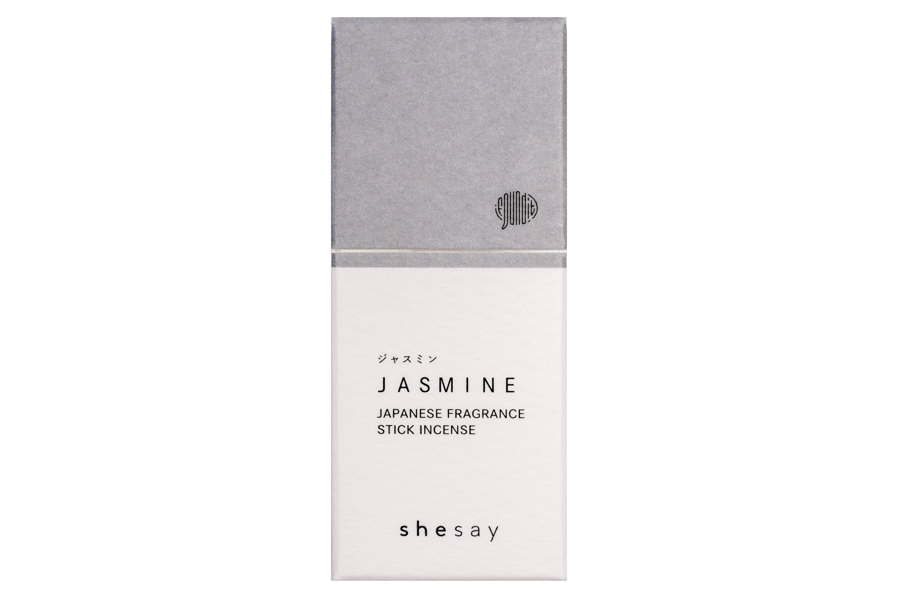 Half-Size Japanese Incense with Brass Base, Jasmine