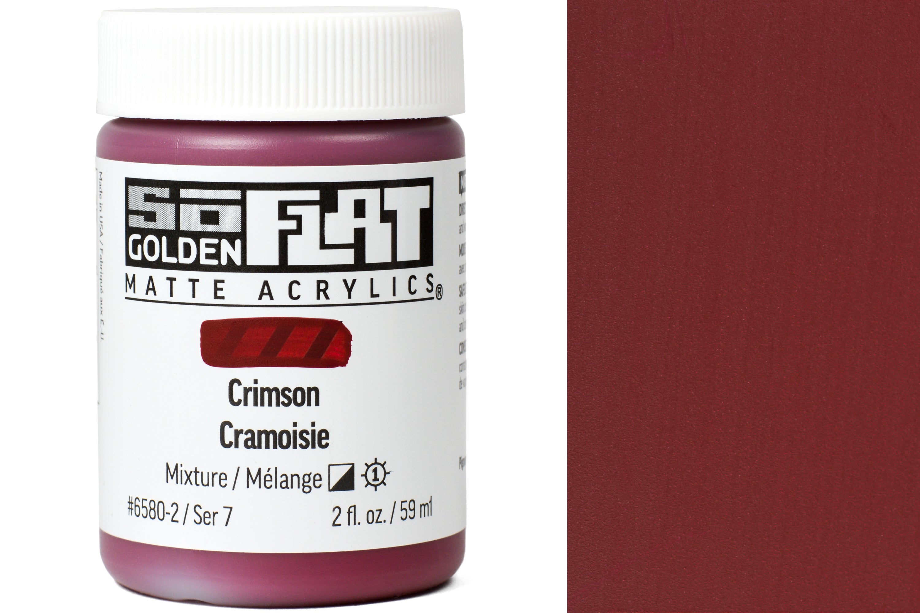 Golden SoFlat Matte Acrylics, Crimson