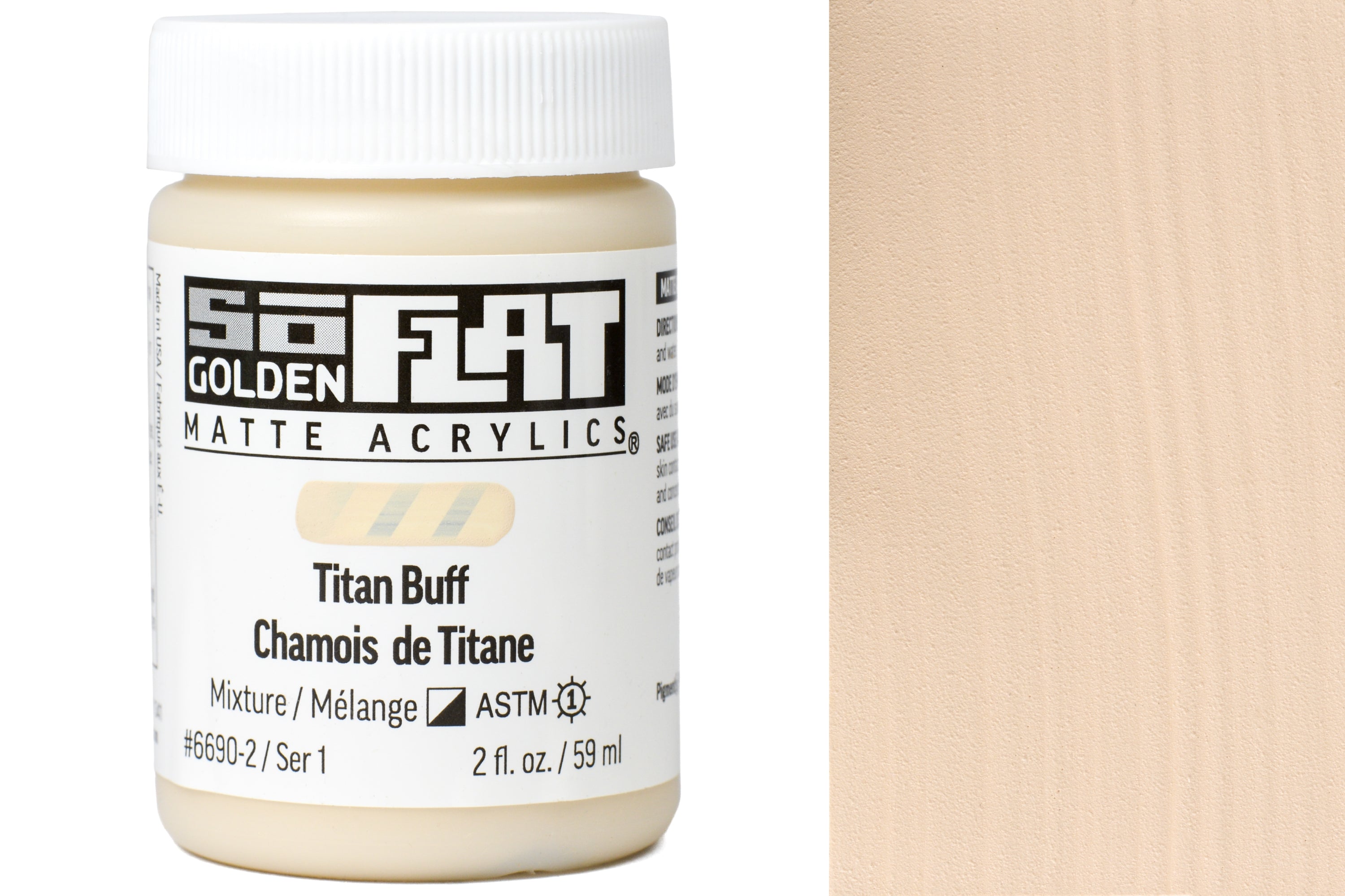 Golden SoFlat Matte Acrylics, Titan Buff
