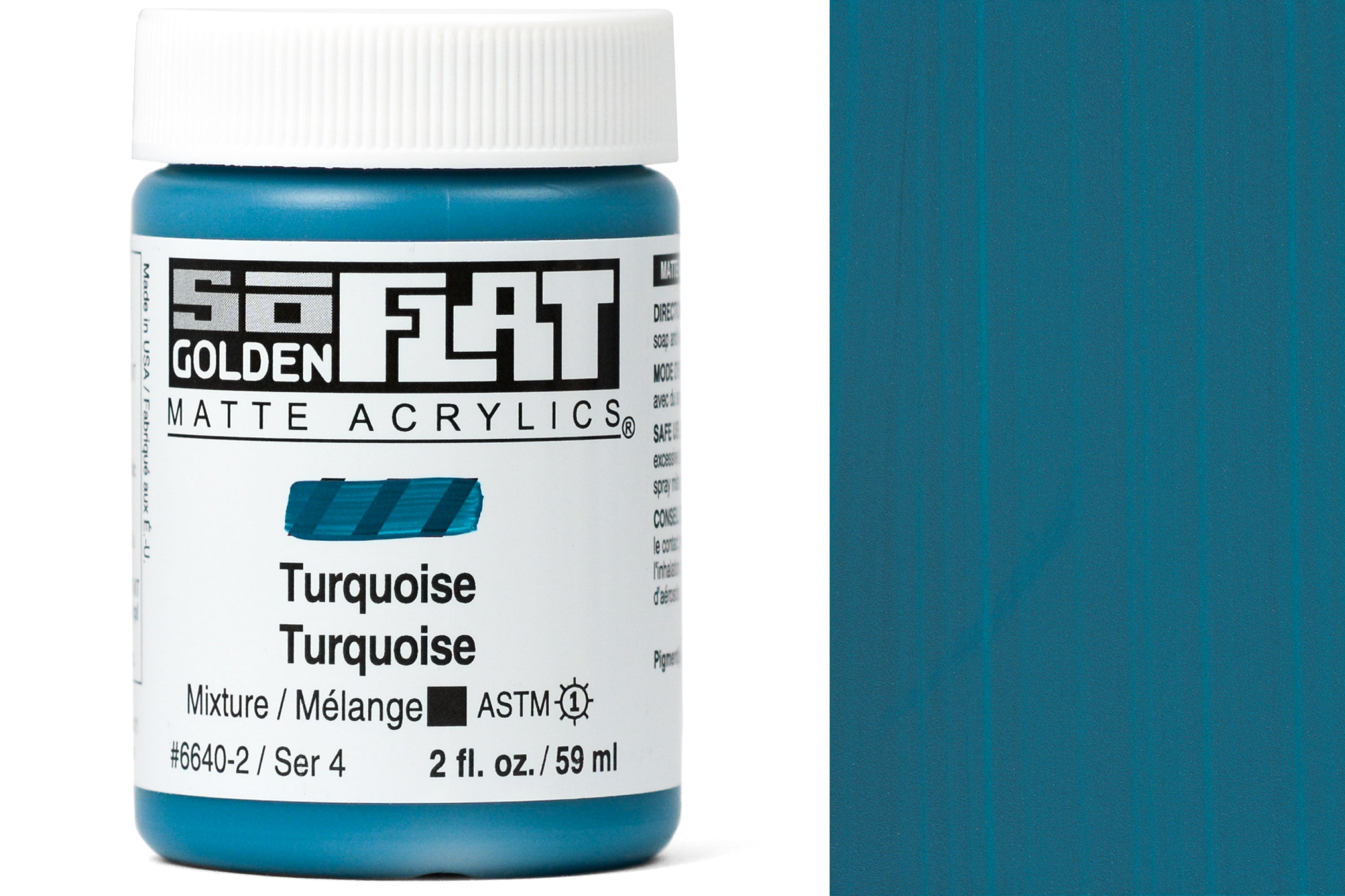 Golden SoFlat Matte Acrylics, Turquoise
