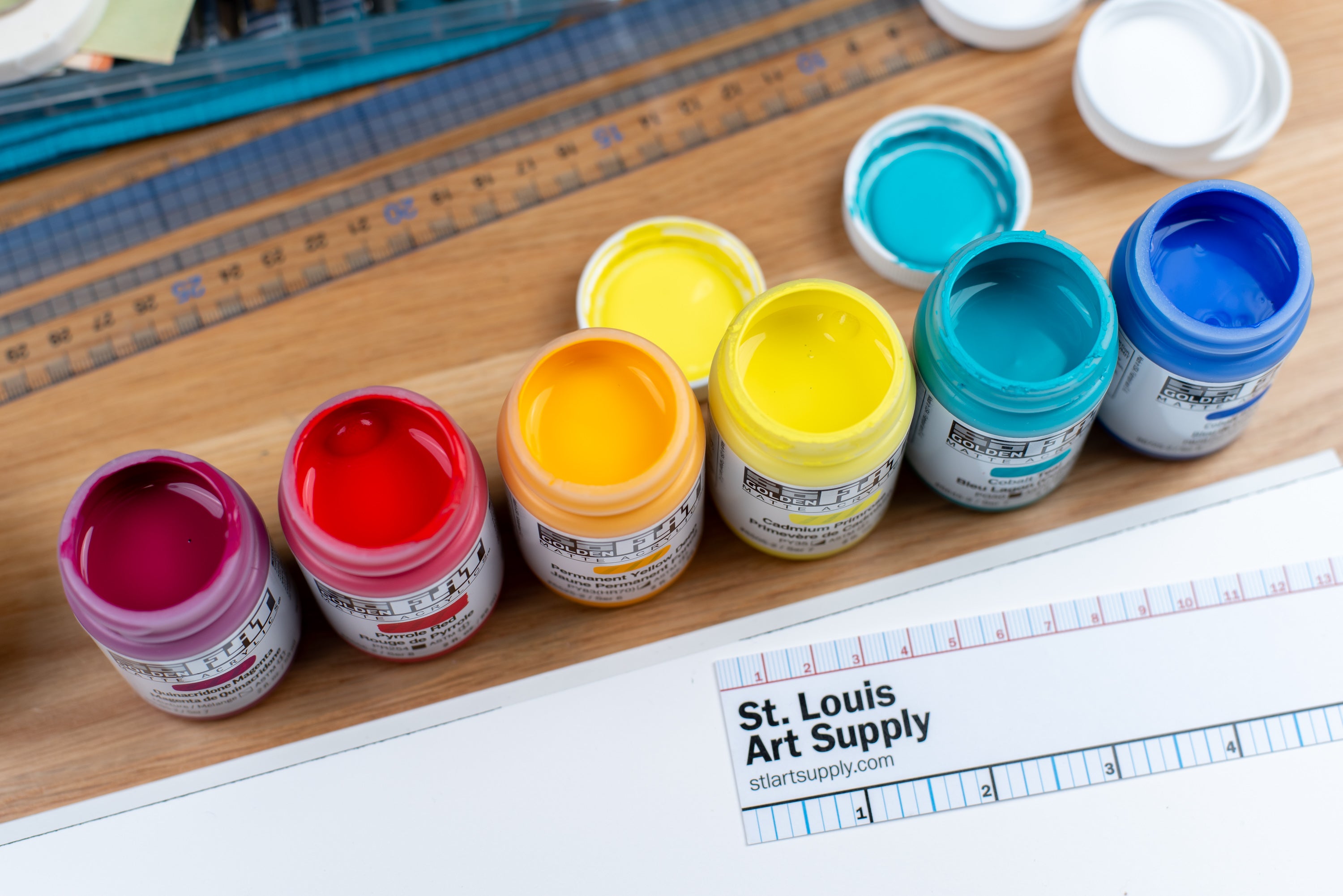 Golden SoFlat Matte Acrylics, Modern Mixing Set