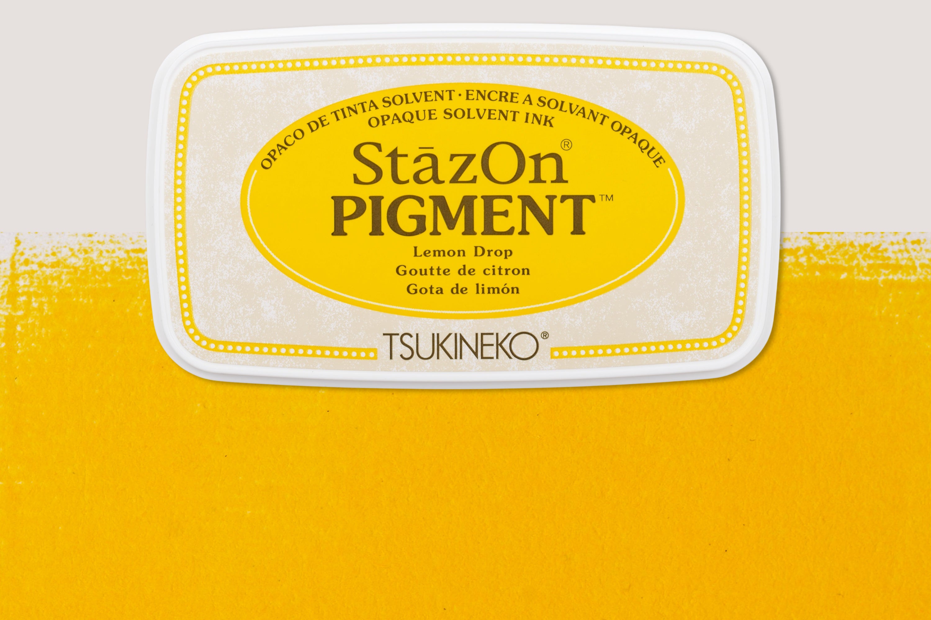 StazOn All-Surface Pigment Ink Pad, Lemon Drop