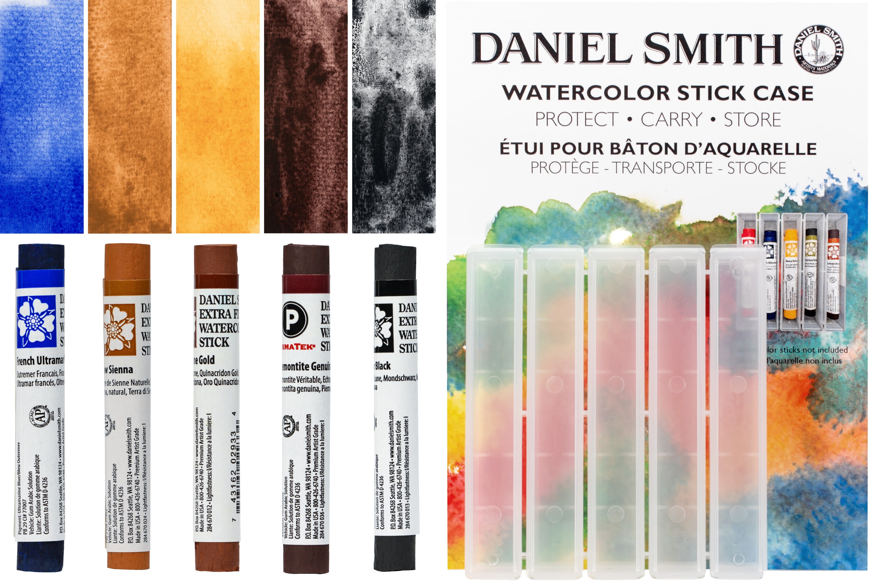 Extra Fine Watercolor Sticks, Granulation Set of 5