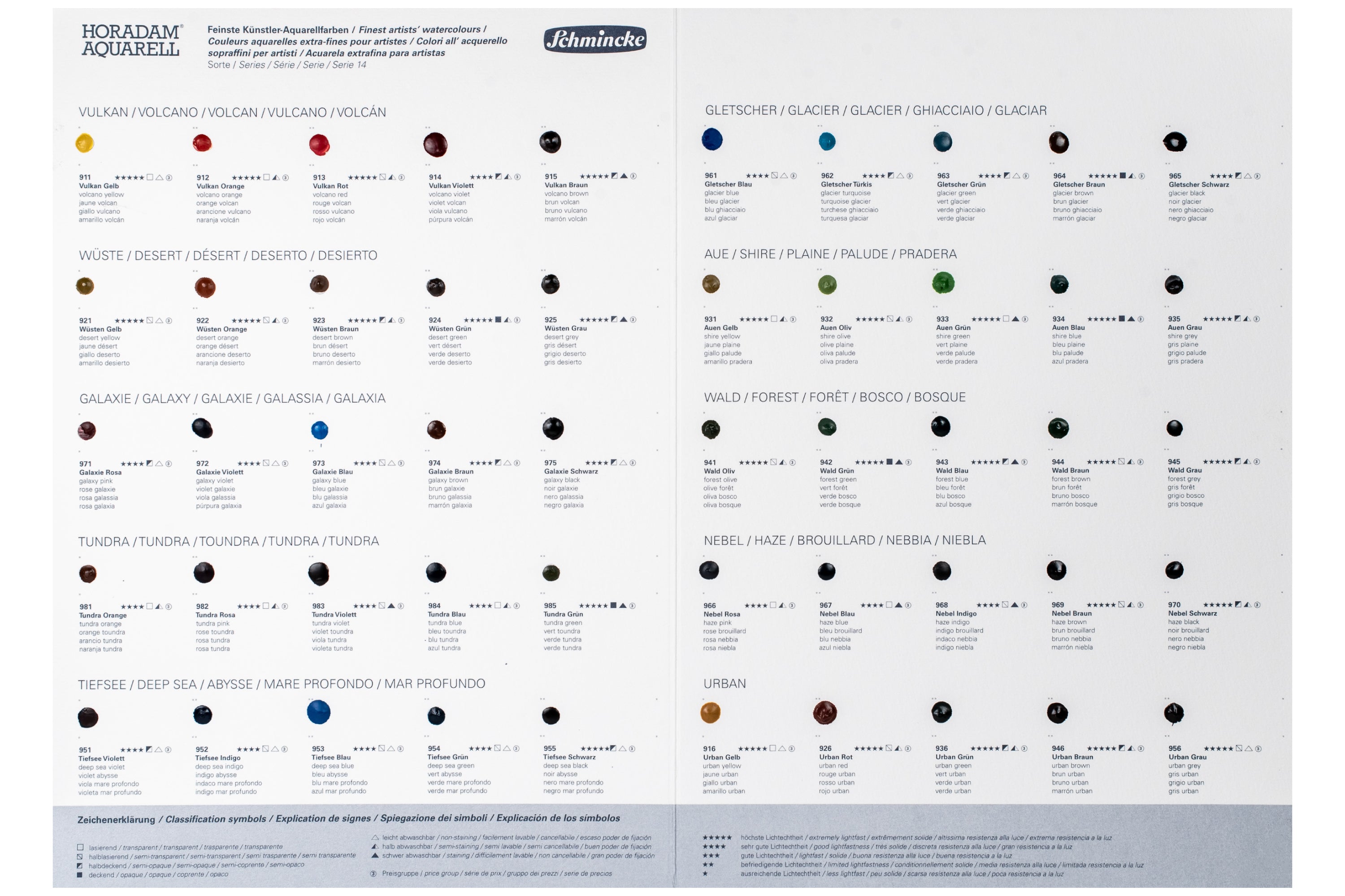 Supergranulation Watercolor Dot Card, 50 Colors