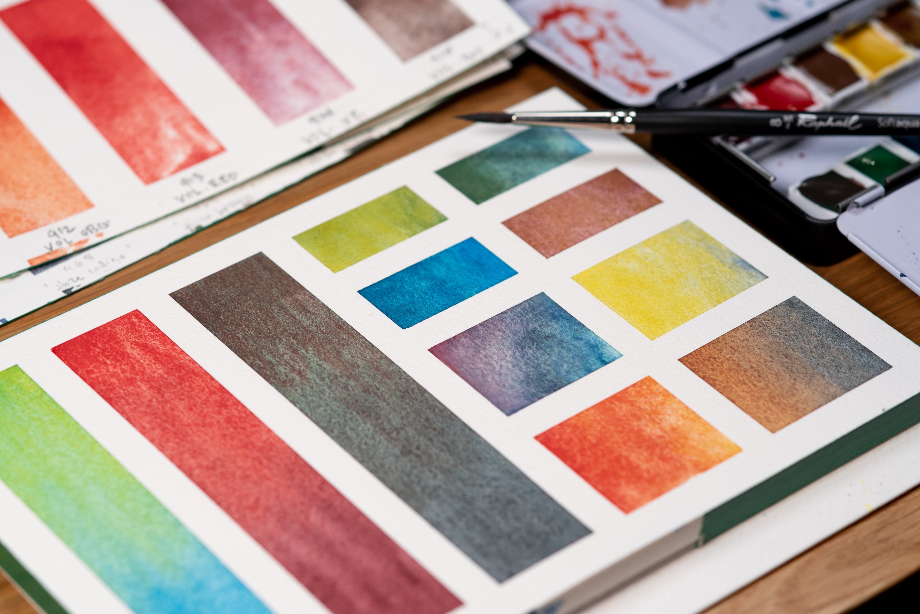 Schmincke - Supergranulation Watercolor Dot Card, 40 Colors - St. Louis Art Supply