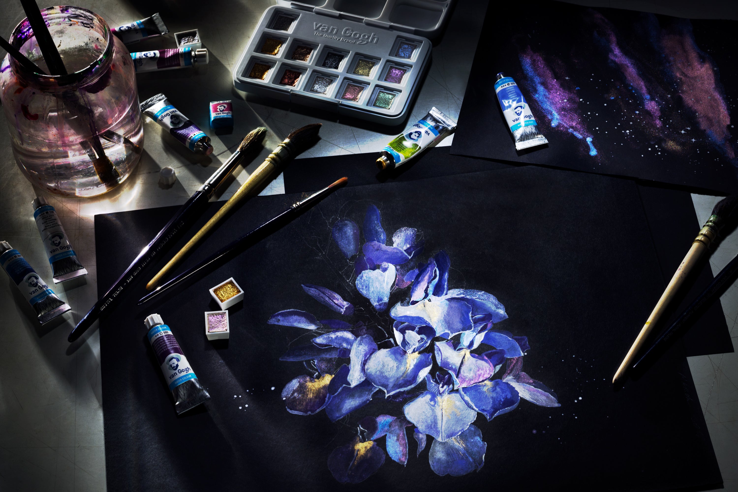 Black Watercolor Paper Pad, A4