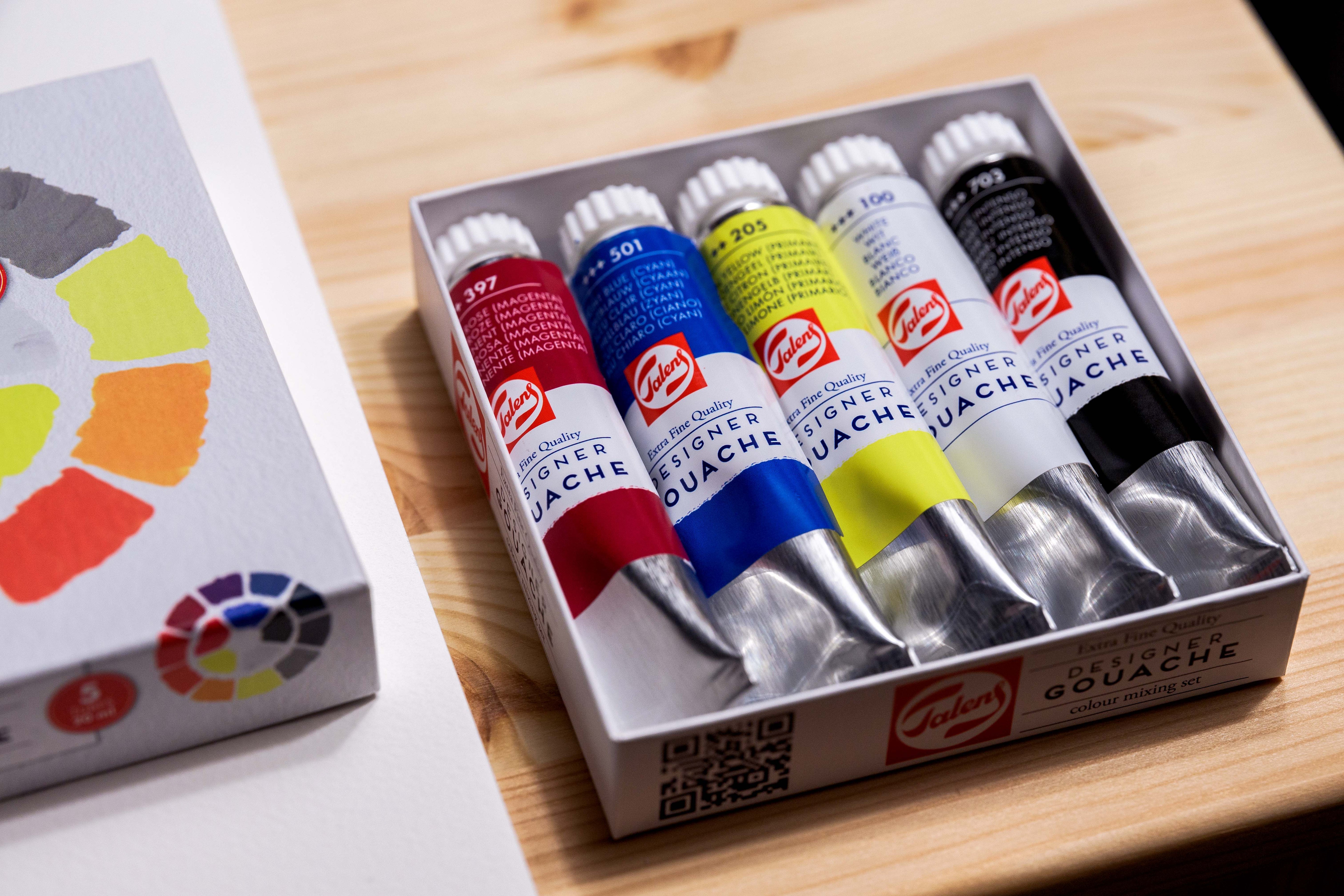 Designer Gouache, Color Mixing Set of 5