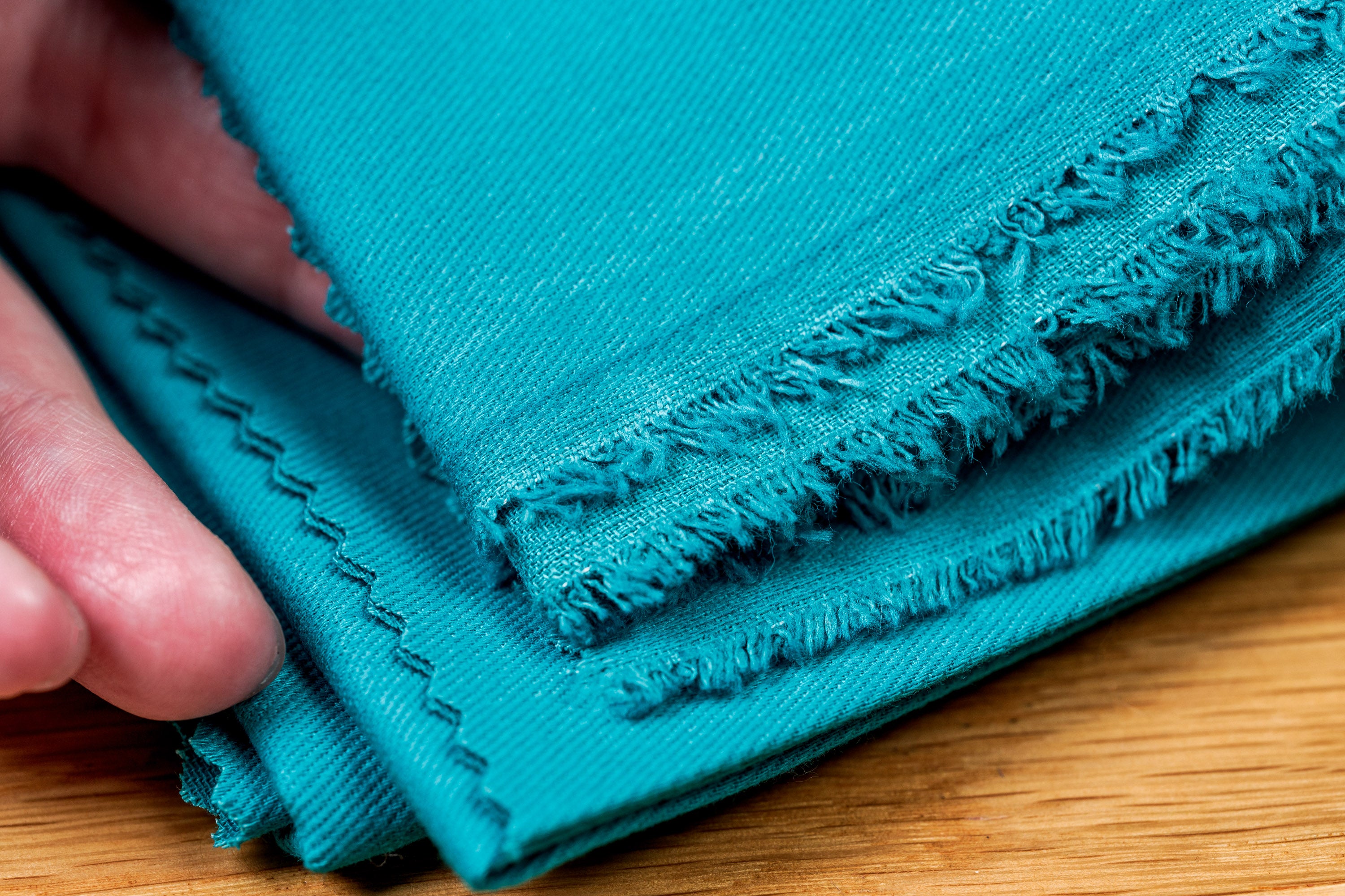 Cotton Twill By The Yard, 6 oz., Bright Teal