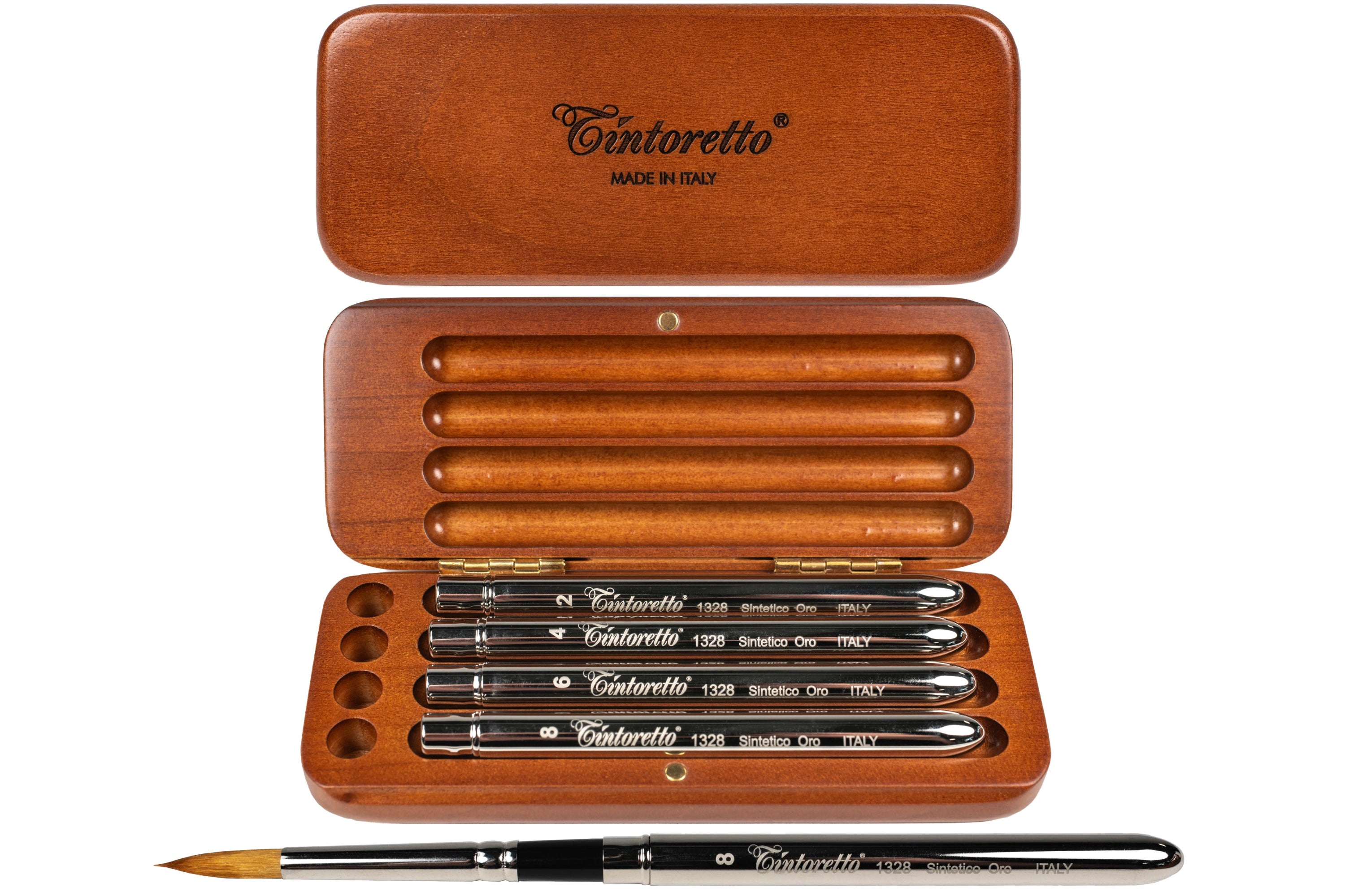 Tintoretto Watercolor Travel Brush Set, Synthetic Sable