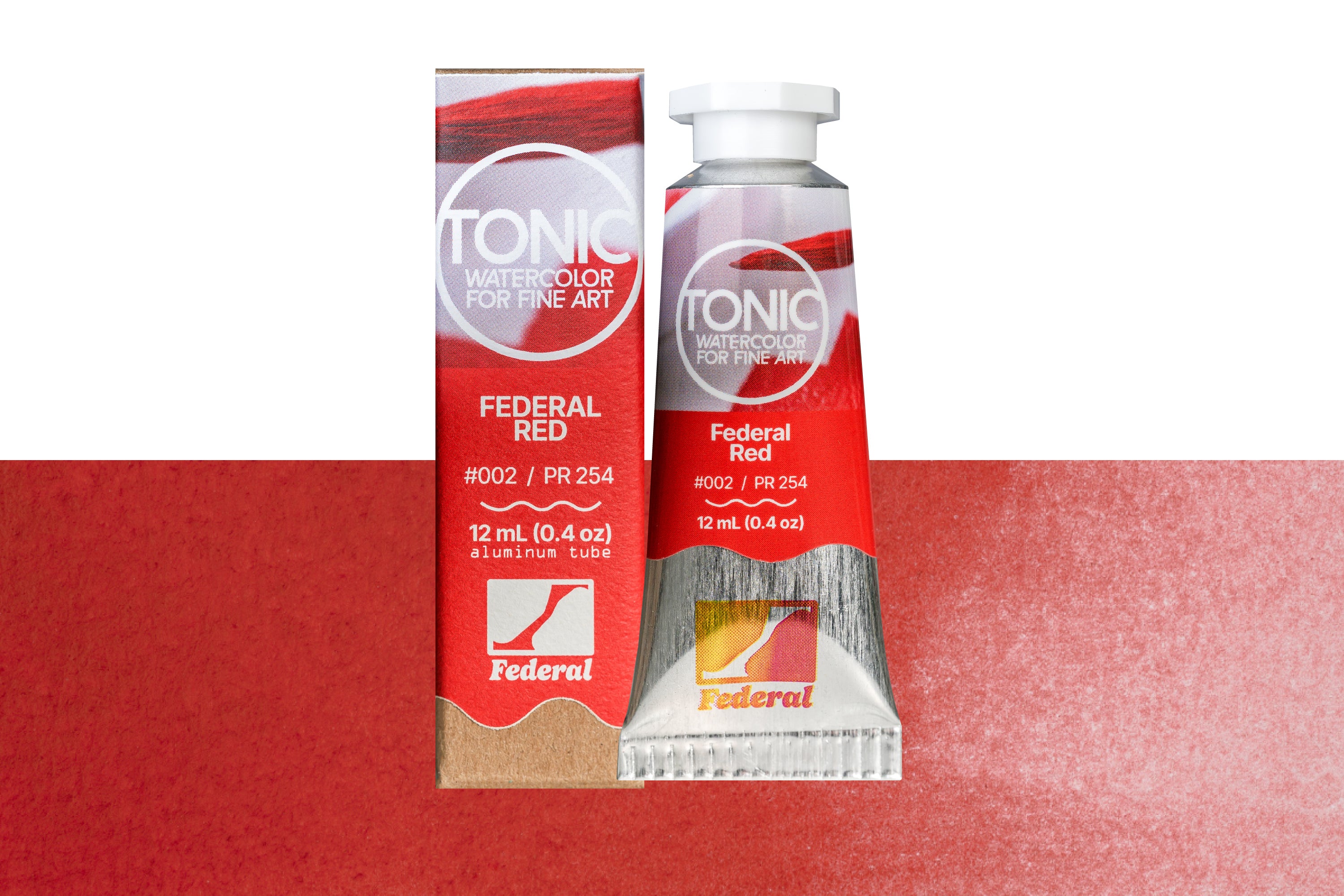 Tonic Watercolor, 12 mL Tube, #002 Federal Red