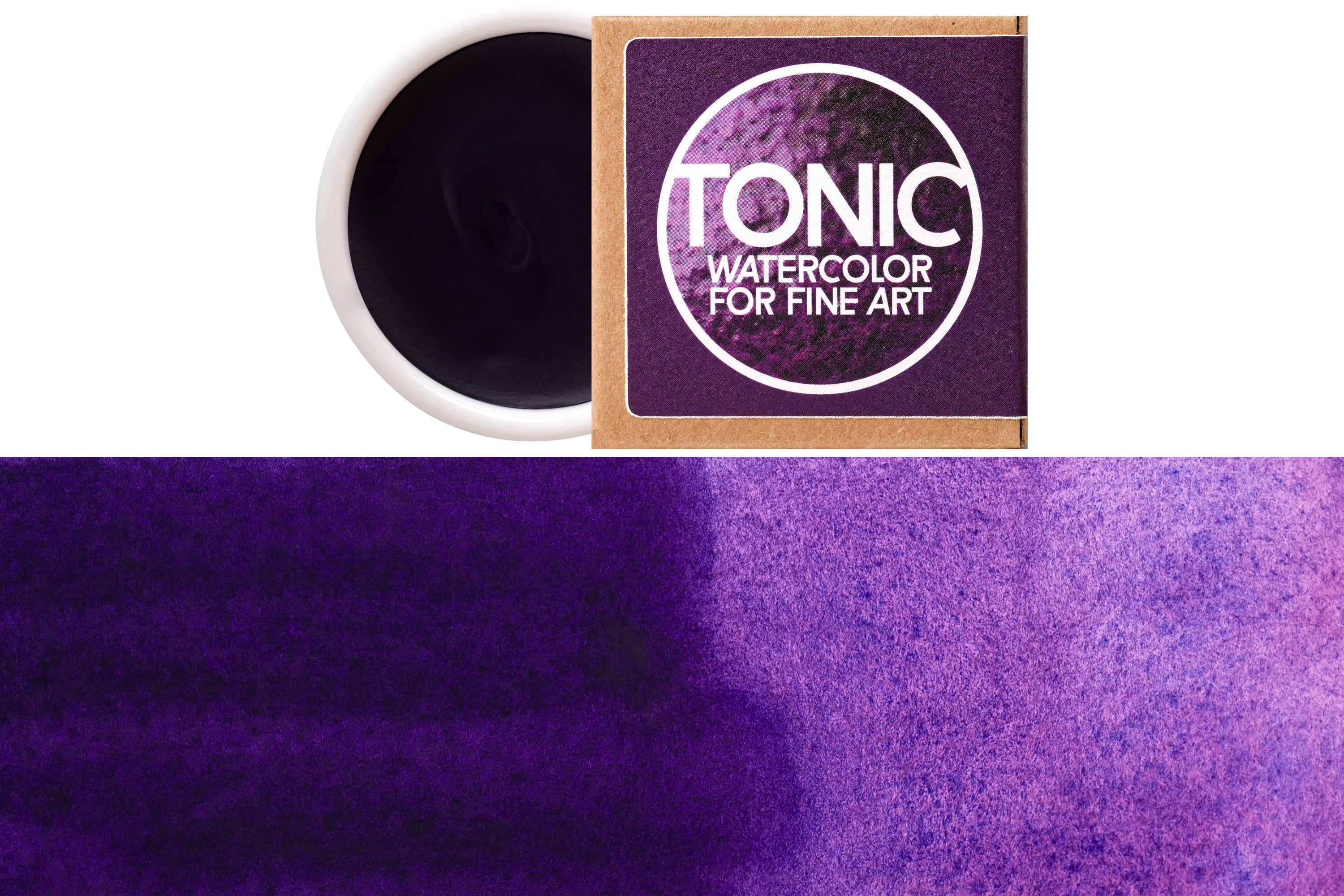 Tonic Watercolor, Porcelain Pan, #275 Ultramarine Purple