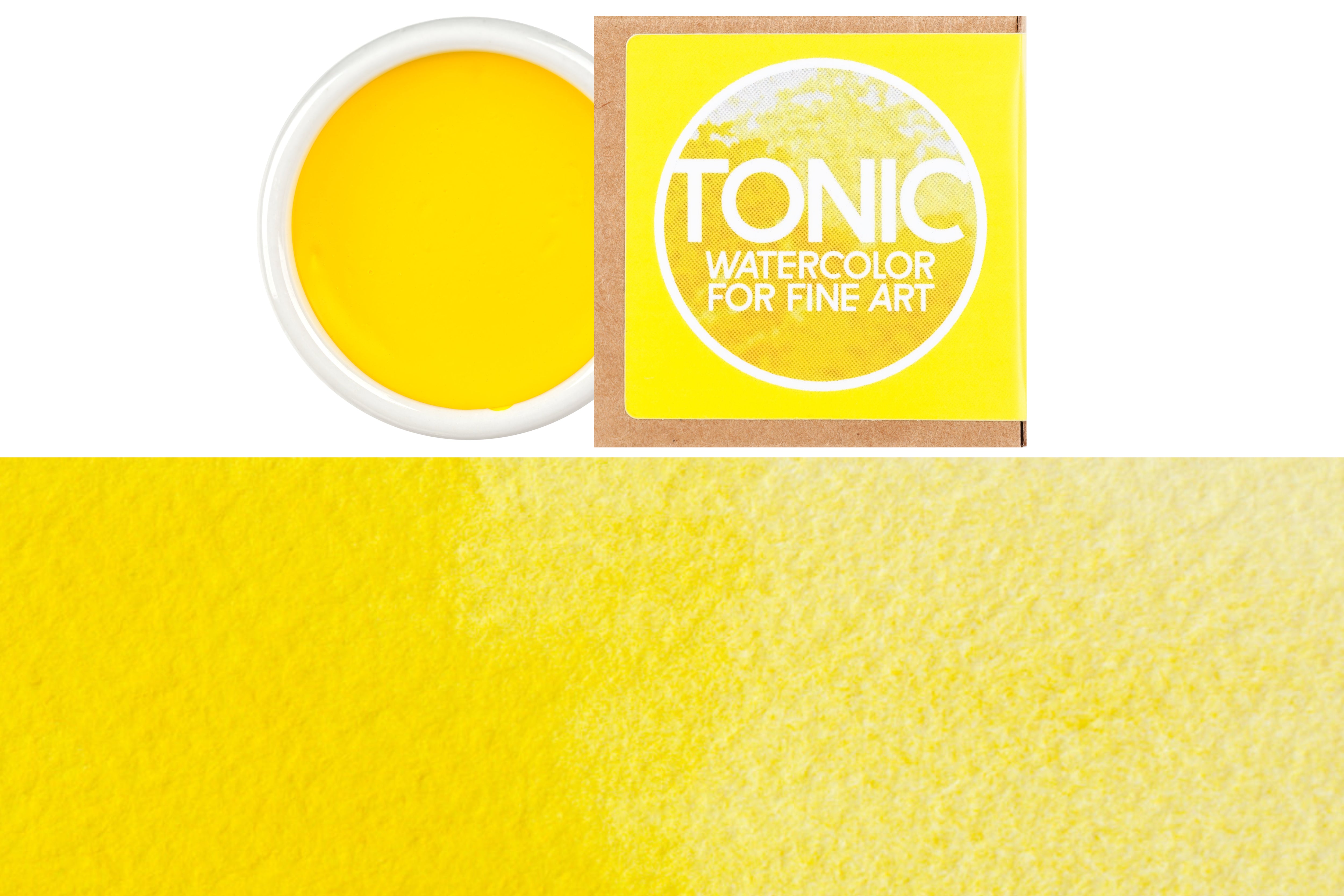 Tonic Watercolor, Porcelain Pan, #055 Utopian Yellow