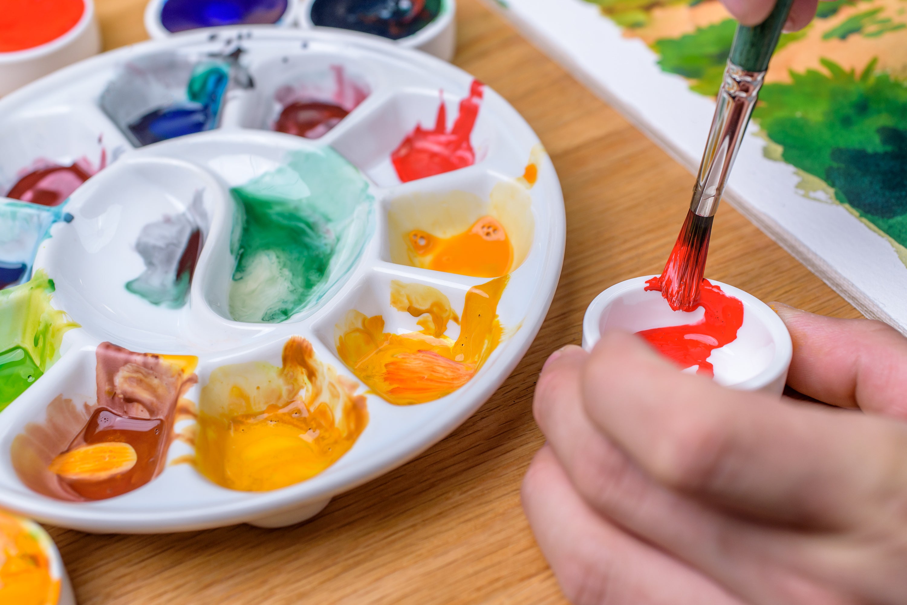 Tonic Watercolor, Porcelain Pan, #025 Pyrrole Orange