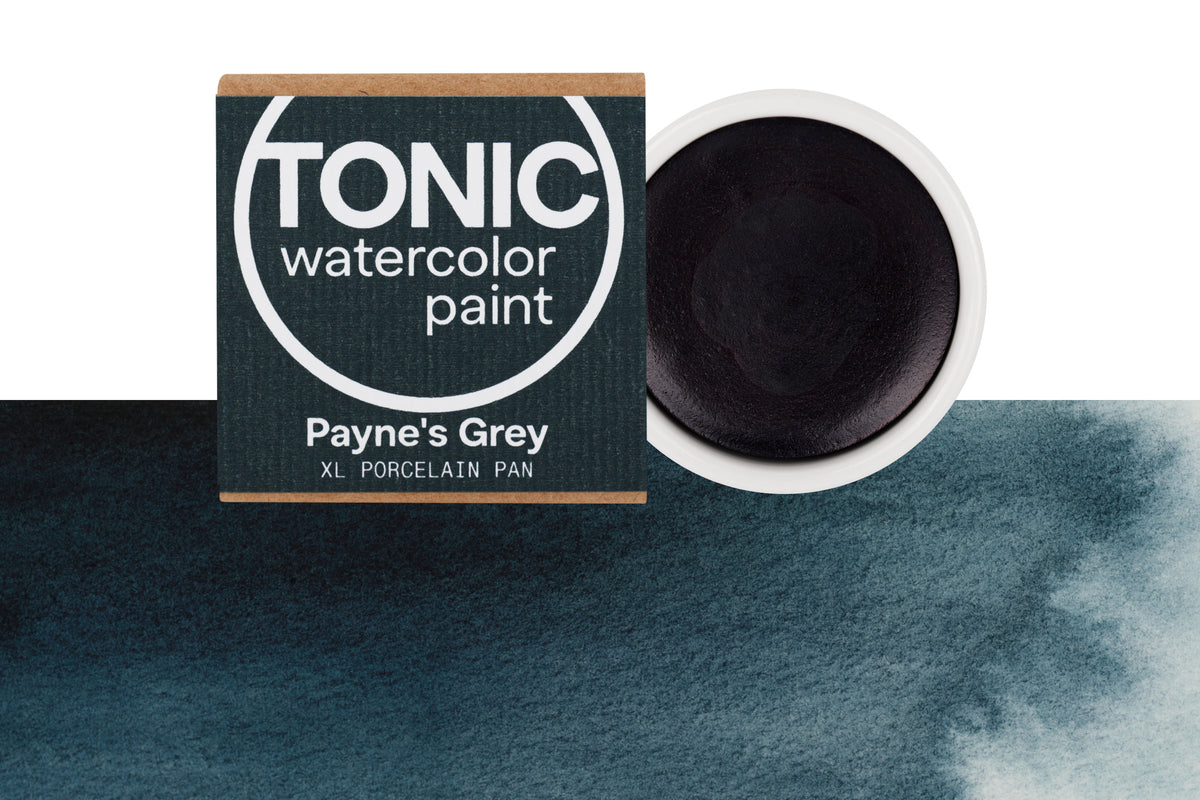 Tonic Watercolor, Porcelain Pan, #094 Payne's Grey