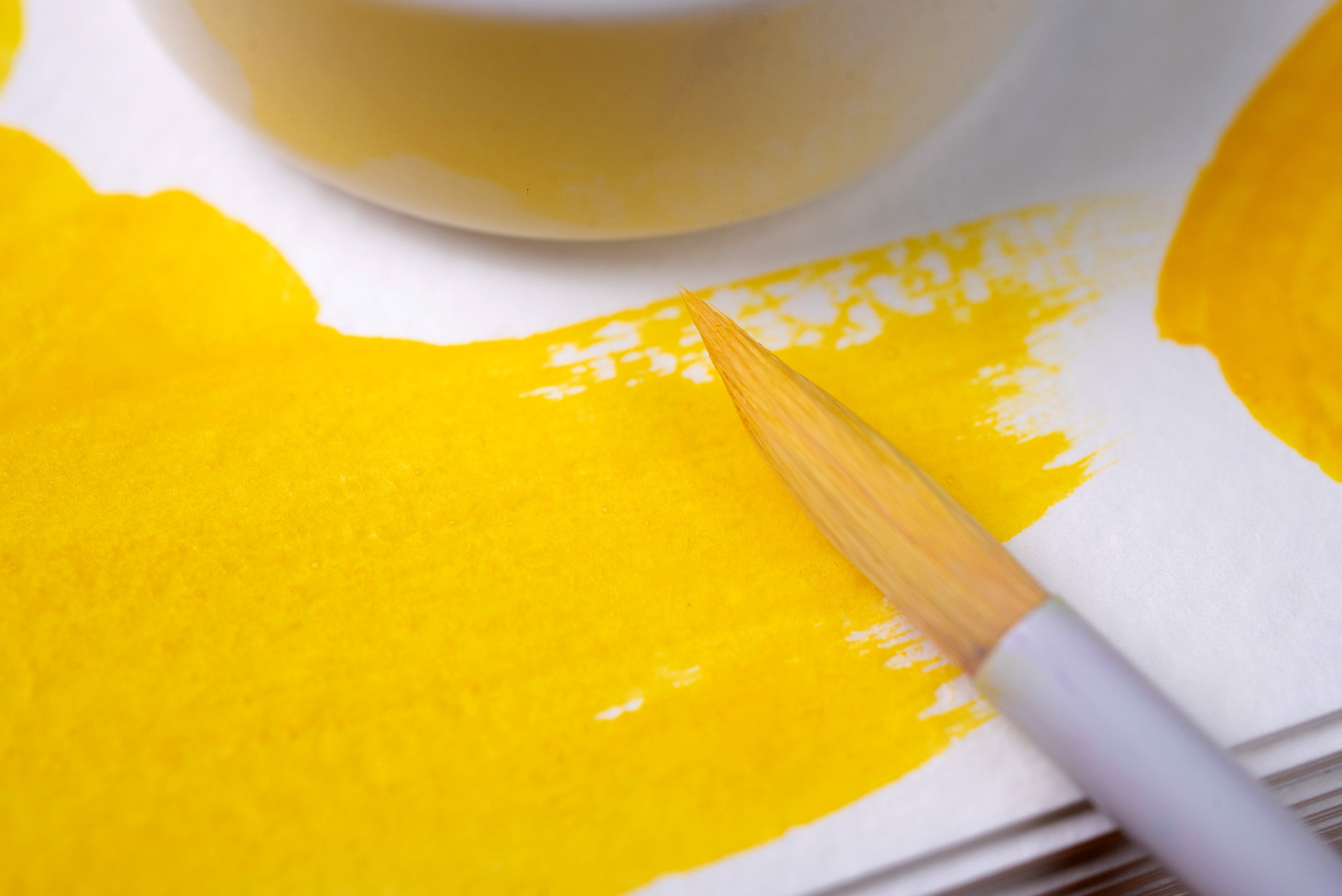 Tonic Watercolor, Porcelain Pan, #047 Permanent Yellow