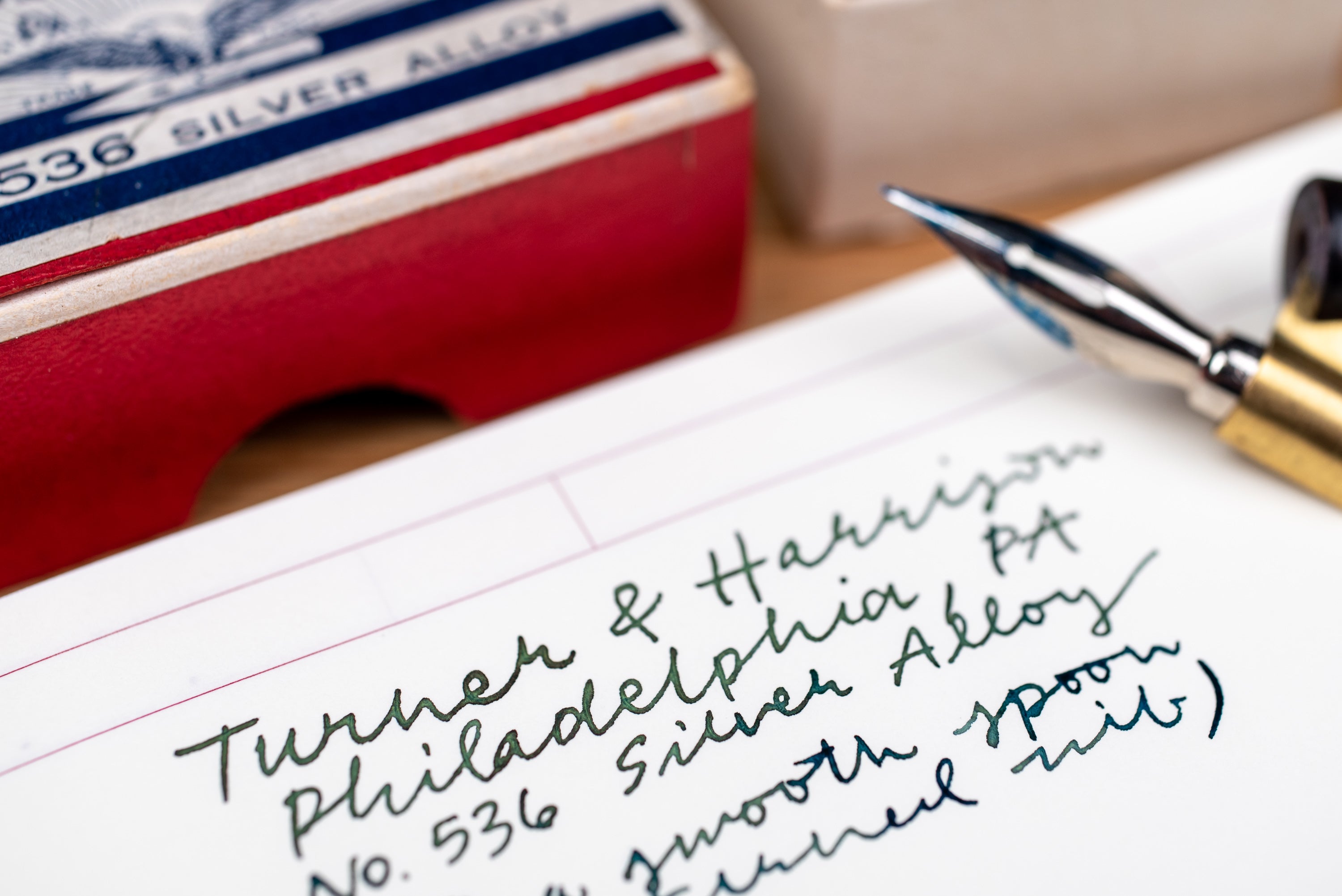 Turner & Harrison #536 Silver-Alloy Spoon Pen (Vintage)