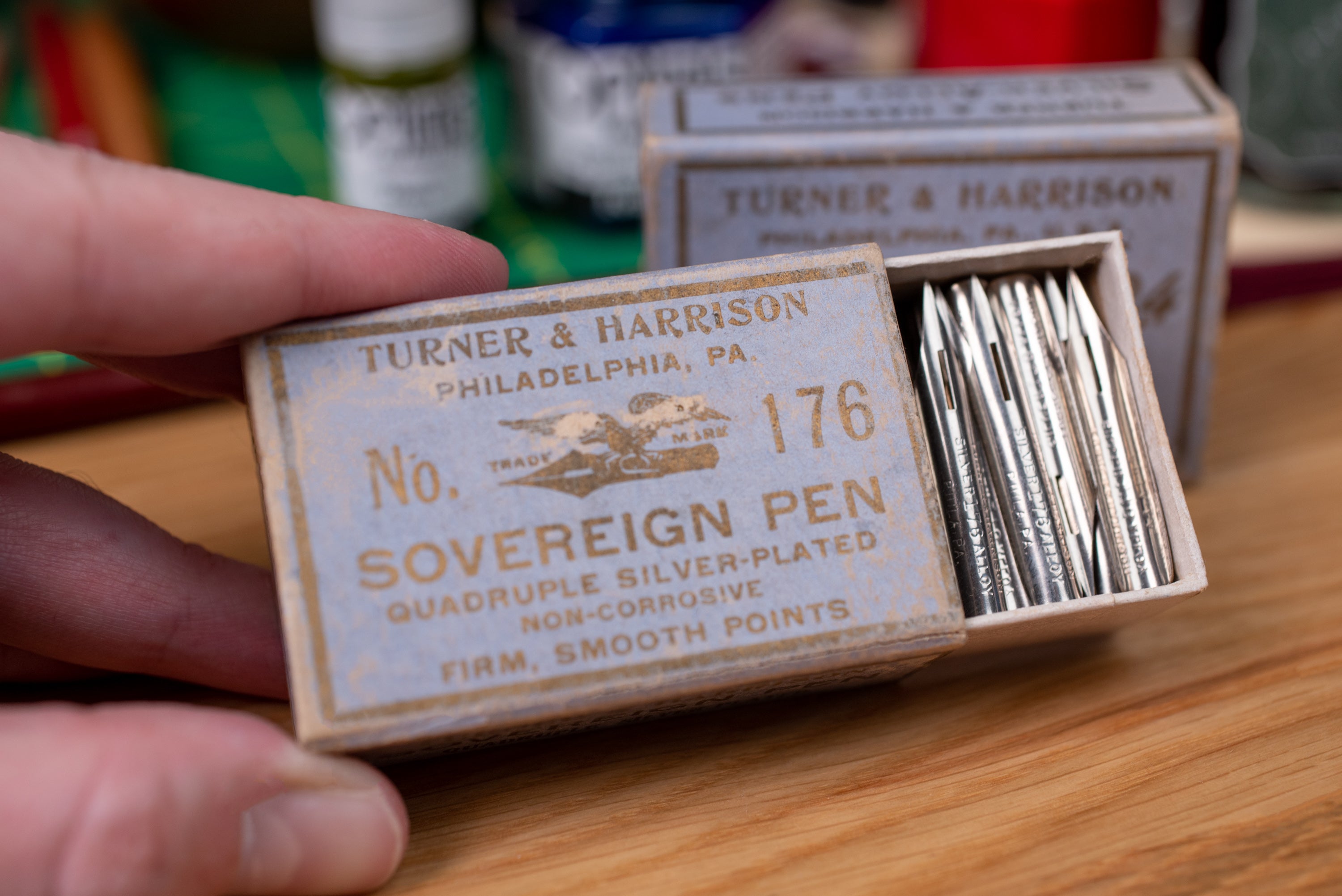 Turner & Harrison #176 Silver-Plated Fine Stub (Vintage)