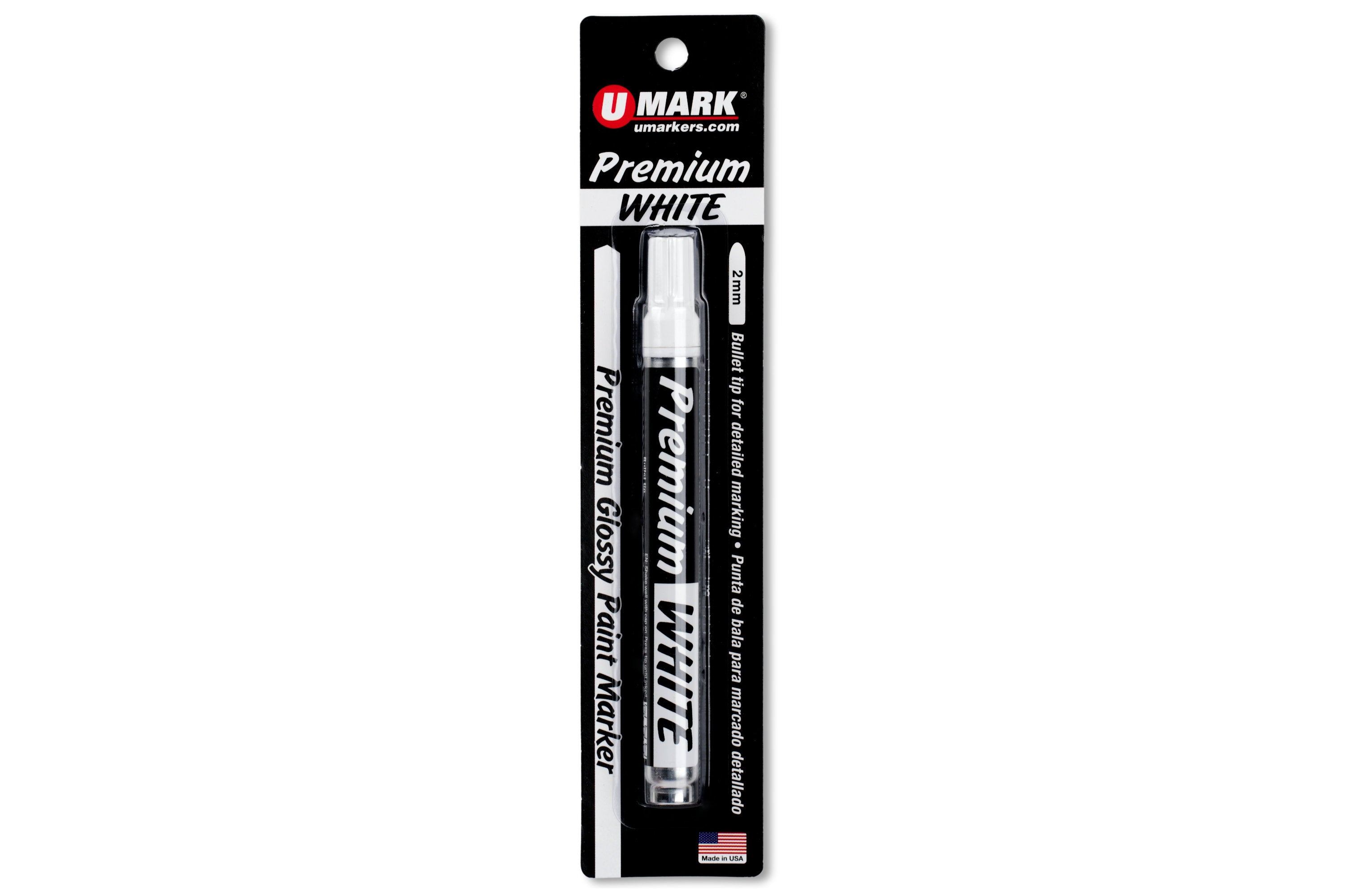 U-Mark Premium Paint Marker, White