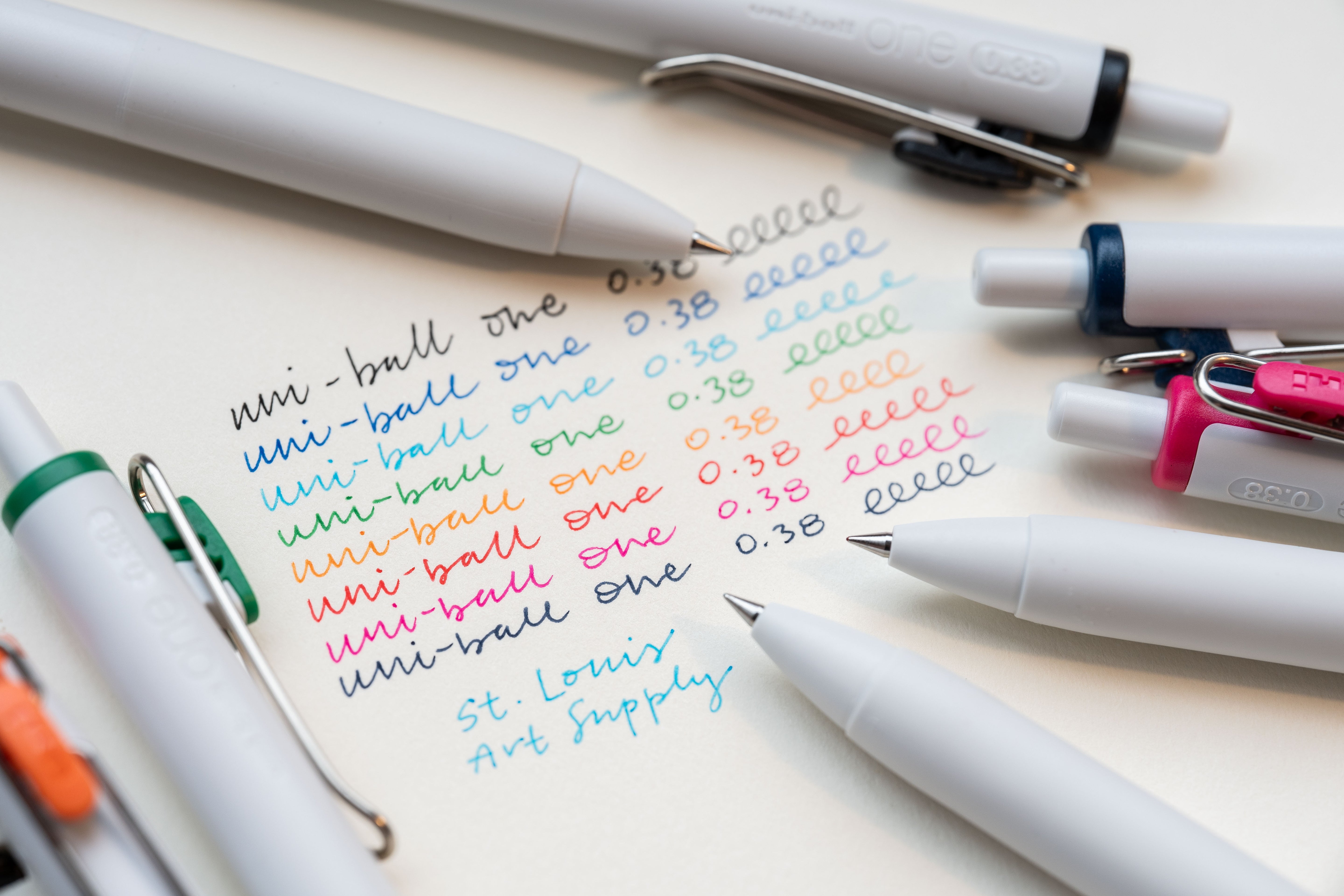 Uni-ball One Rollerball Pens, Extra Fine, Set of 8