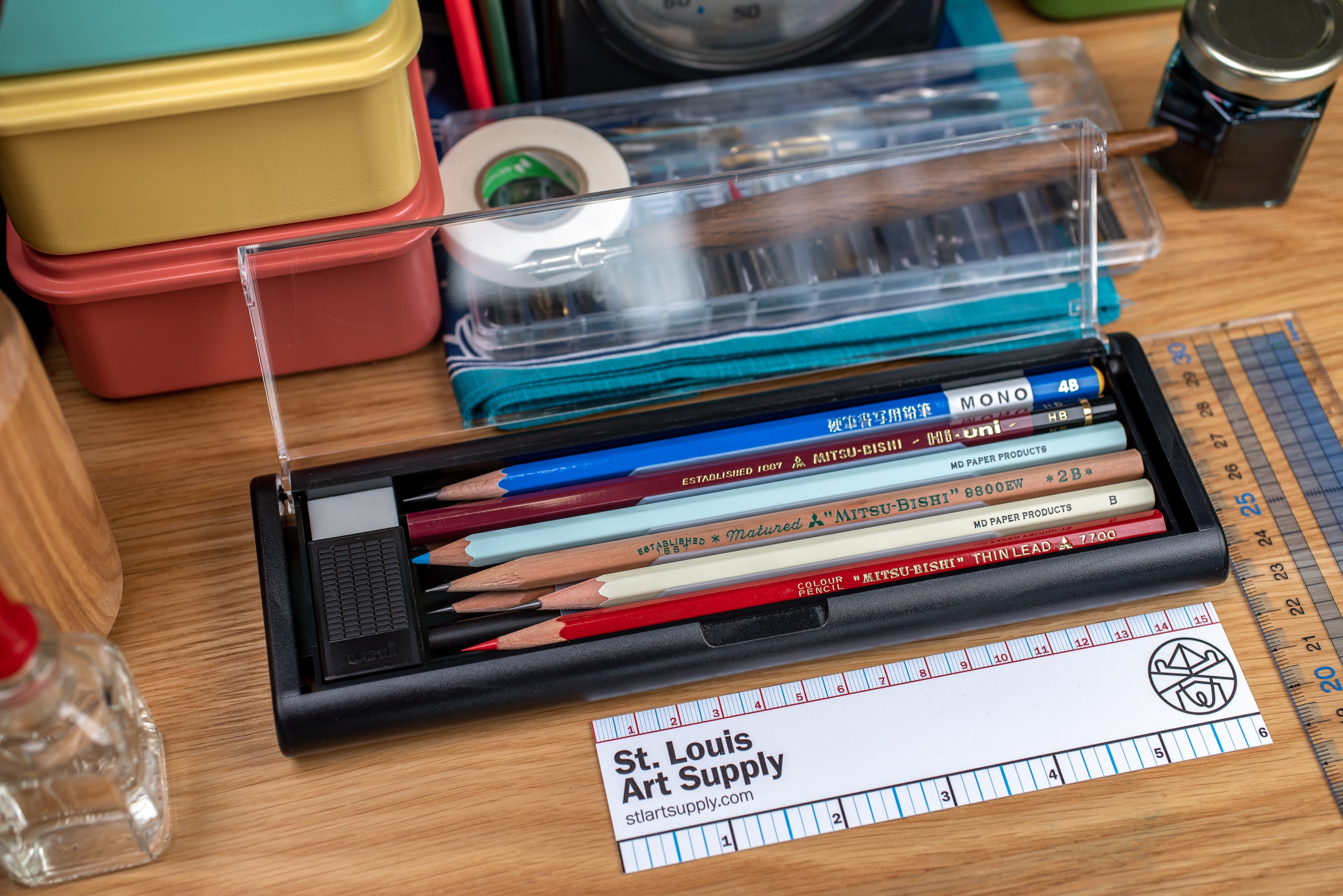 Uni Pencil Box with Eraser